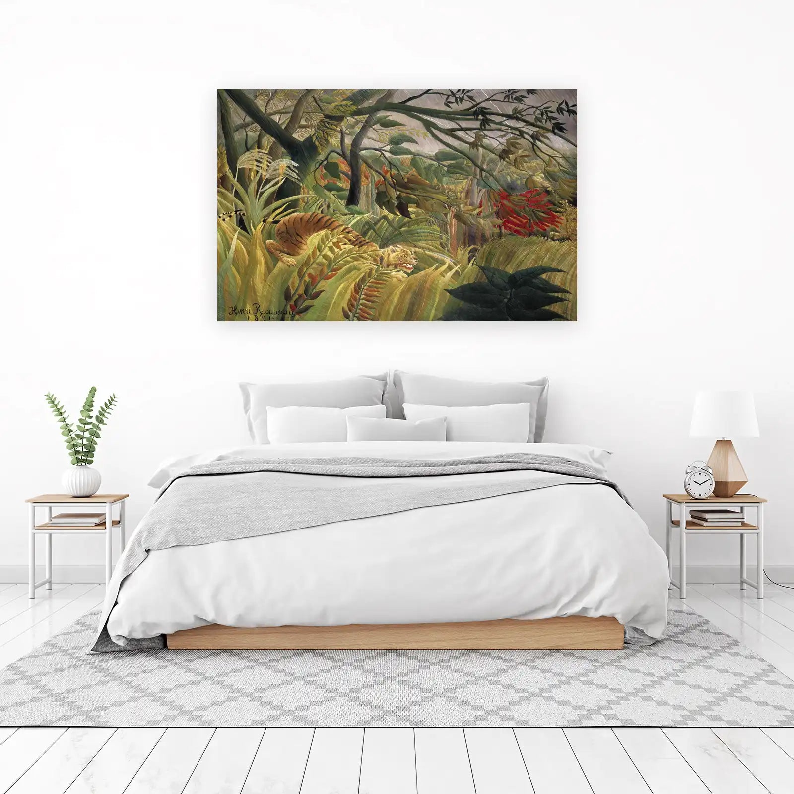 The Tiger in the Tropical Forest Wall Art