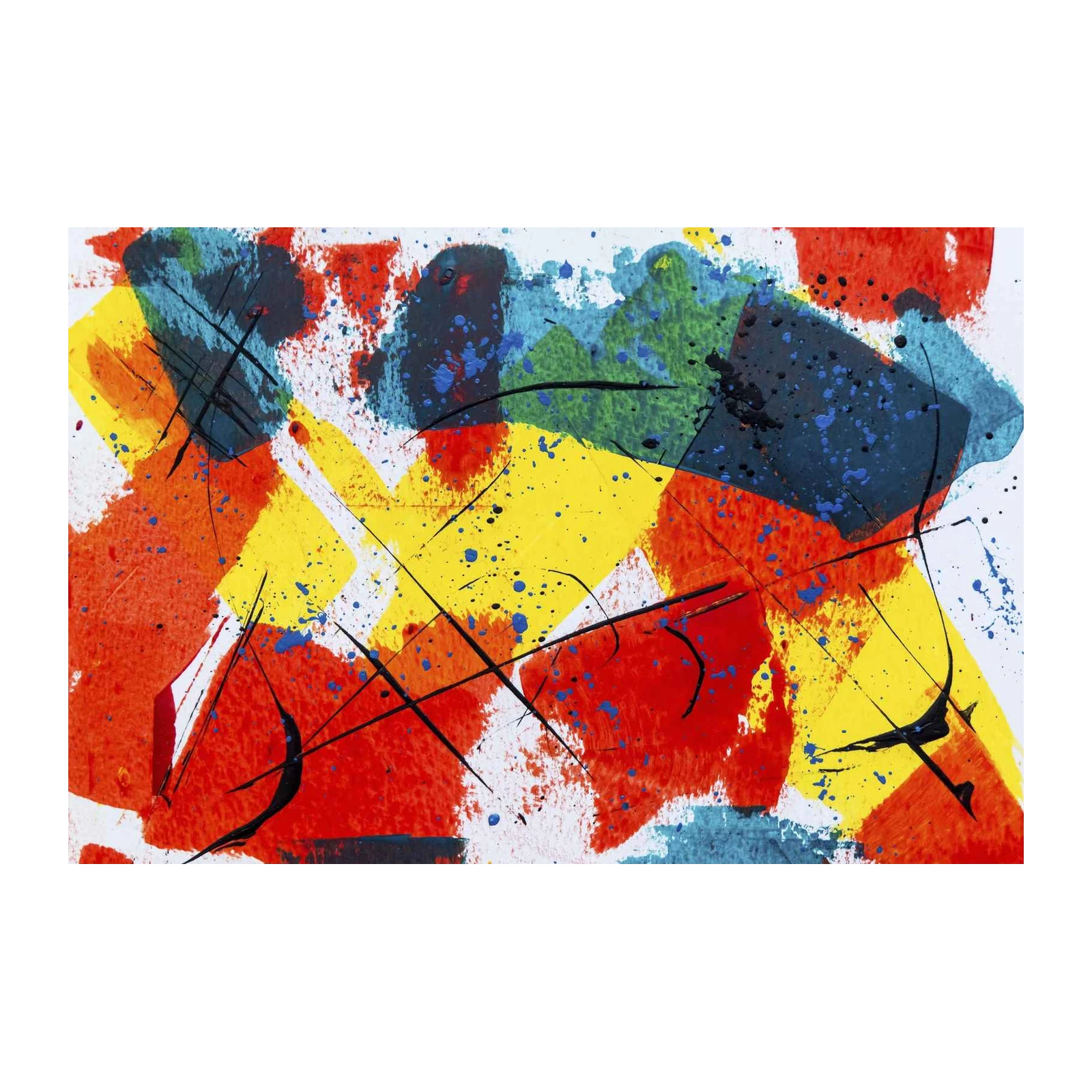 Vibrant Abstract Expressionist Wall Art