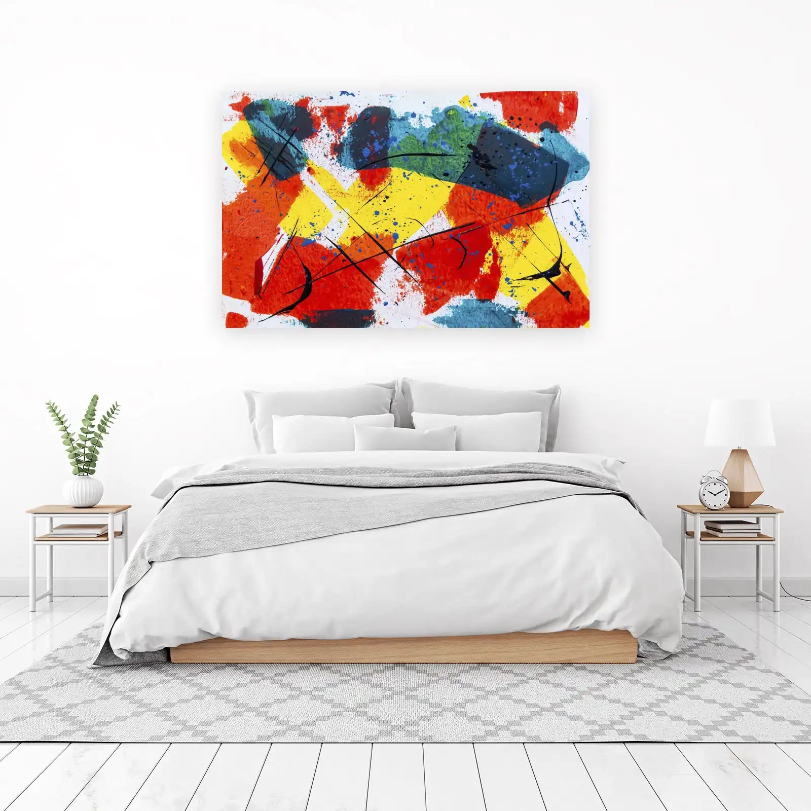 Vibrant Abstract Expressionist Wall Art