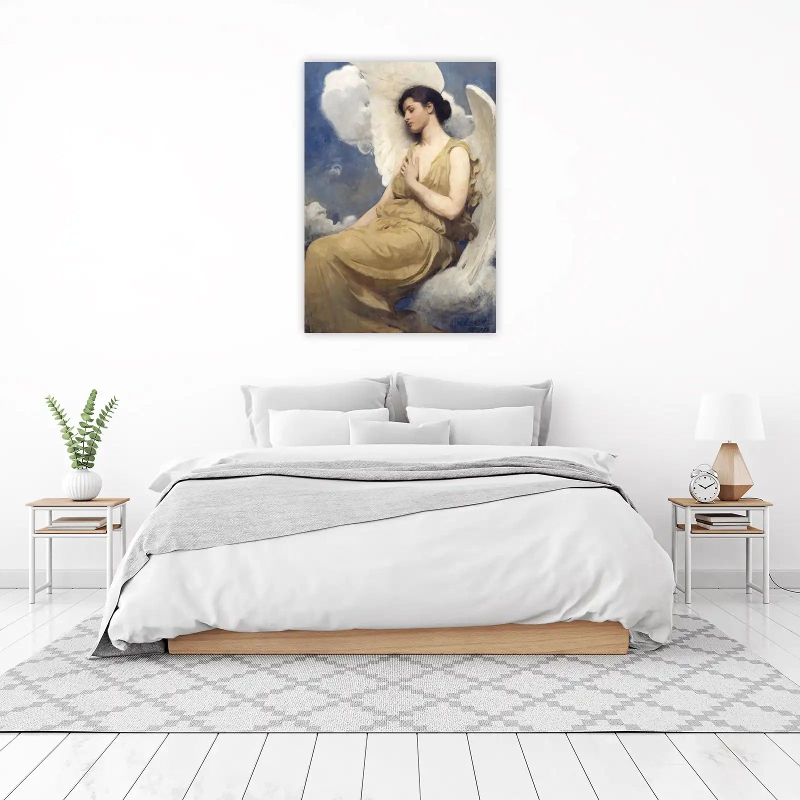 Serene Angel Reclining Wall Art Wall Art