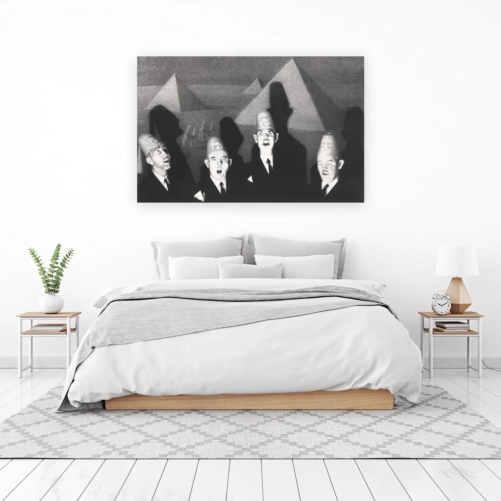 Mystery Pyramids & Figures Wall Art