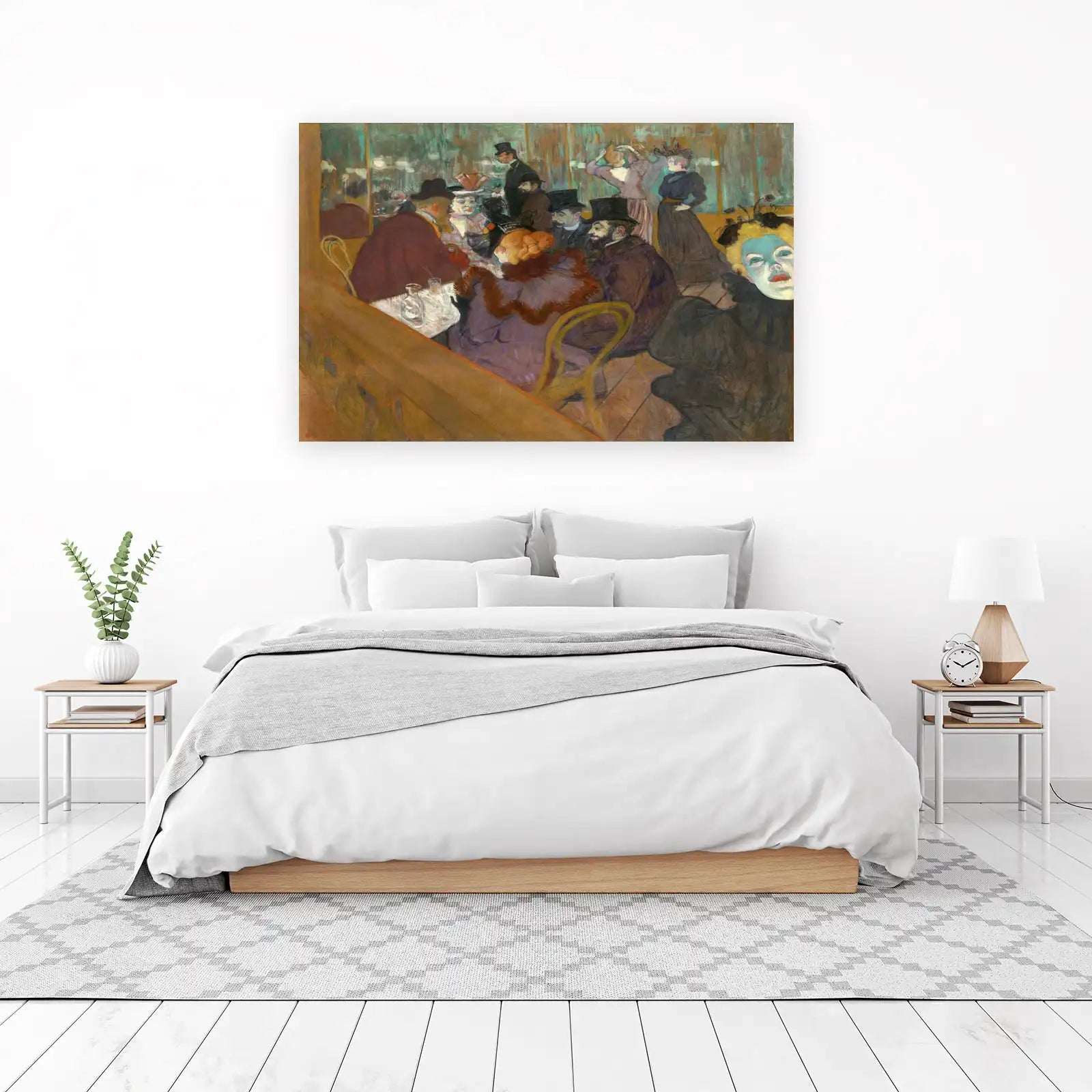 Moulin Rouge Scene Parisian Cafe Wall Art