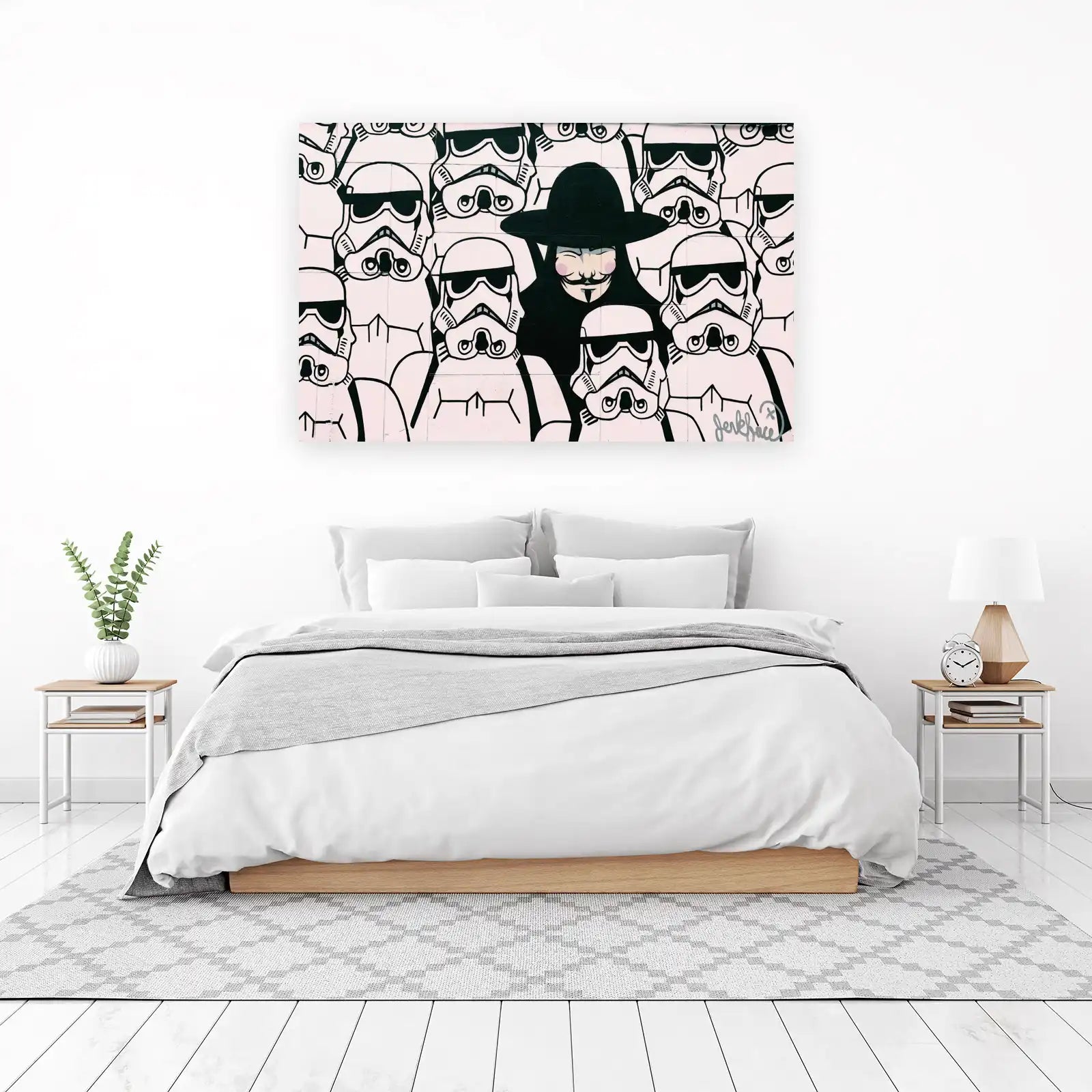 V for Vendetta Stormtrooper Mashup Wall Art
