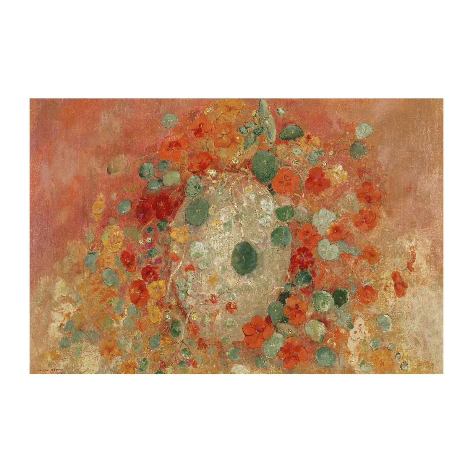 Vibrant Nasturtium Floral Bliss Wall Art