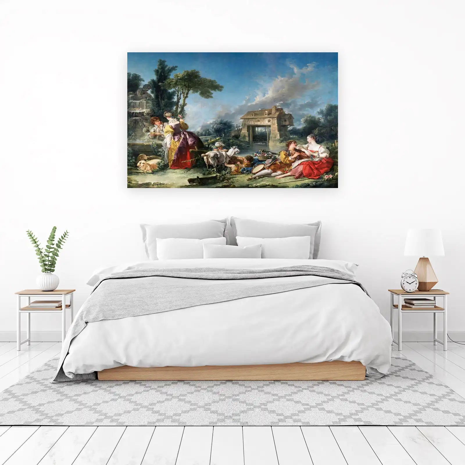 Pastoral Scene Romantic Rococo Wall Art Wall Art