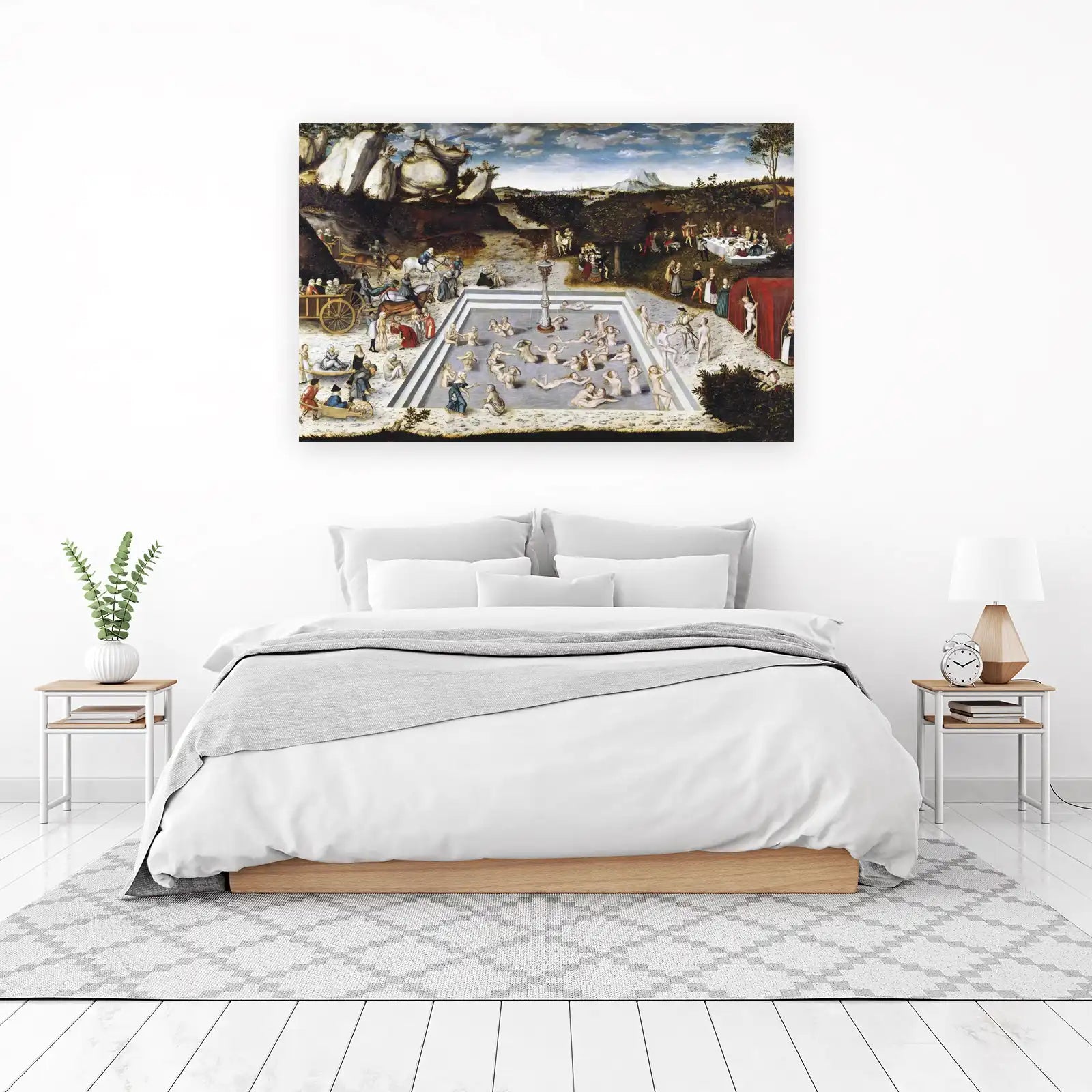 Bathers in a Renaissance Garden Wall Art