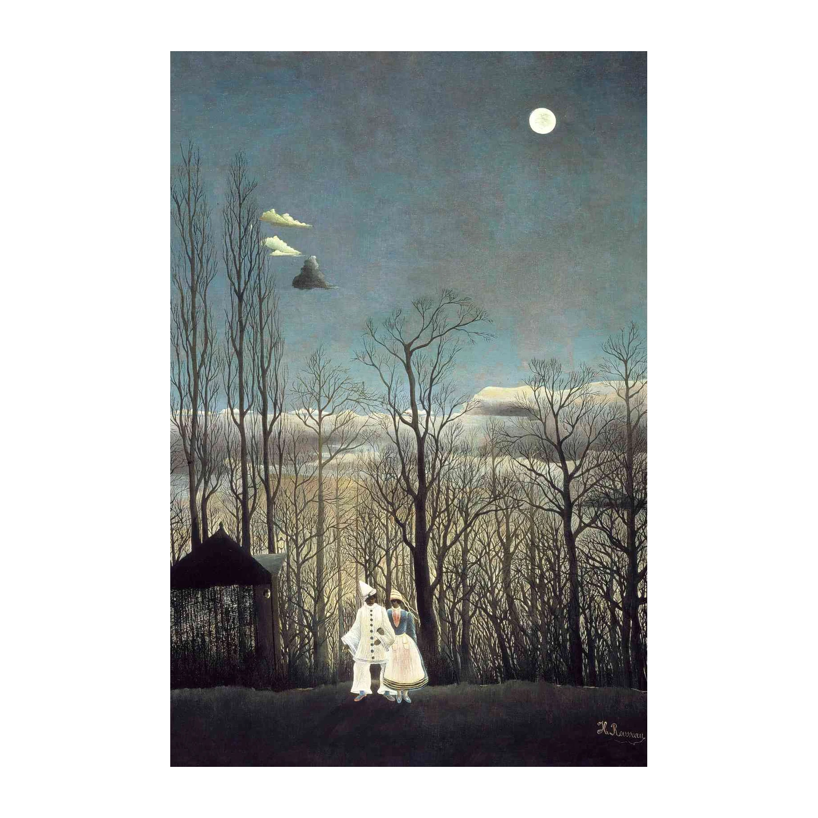 Enigmatic Lovers Nocturne Wall Art