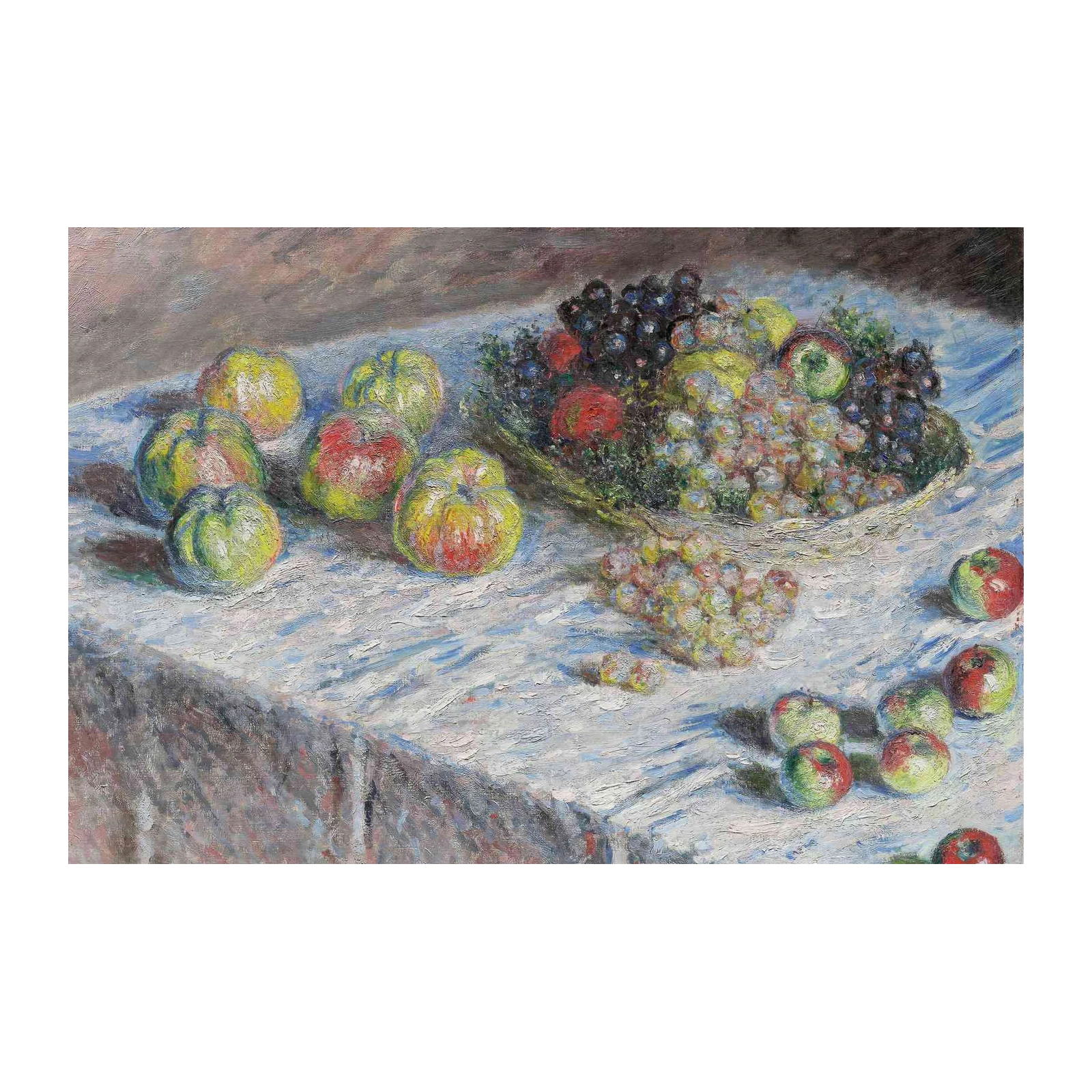 Monet Still Life Fruit Apples Grapes Wall Art