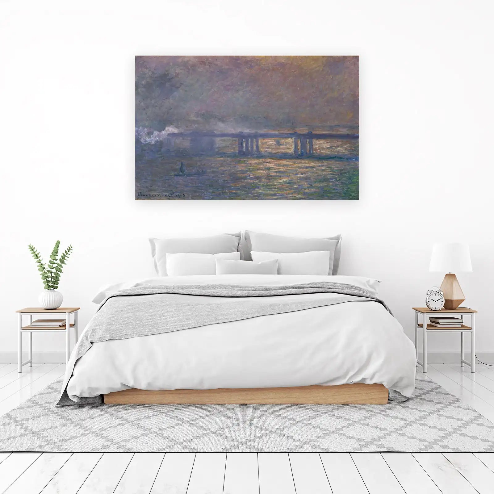 Impressionist Bridge & Water Wall Art