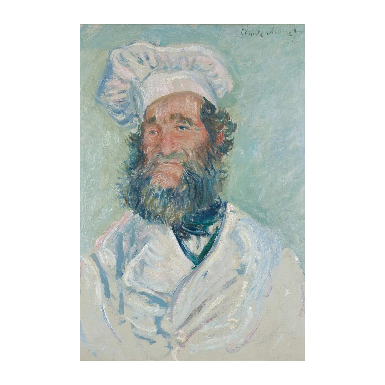 Monet's Chef Portrait Impressionist Wall Art