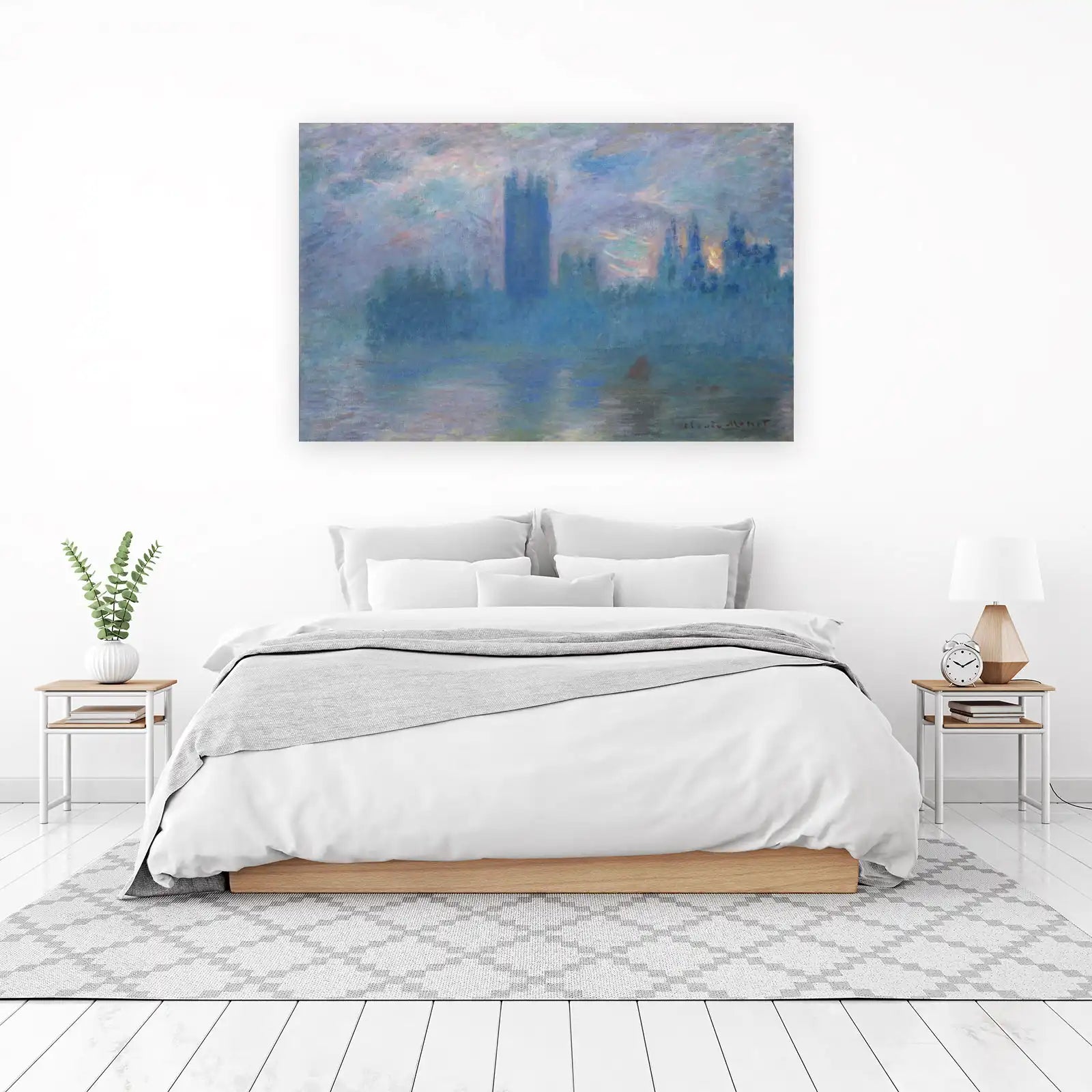 Impressionist London Foggy View Wall Art