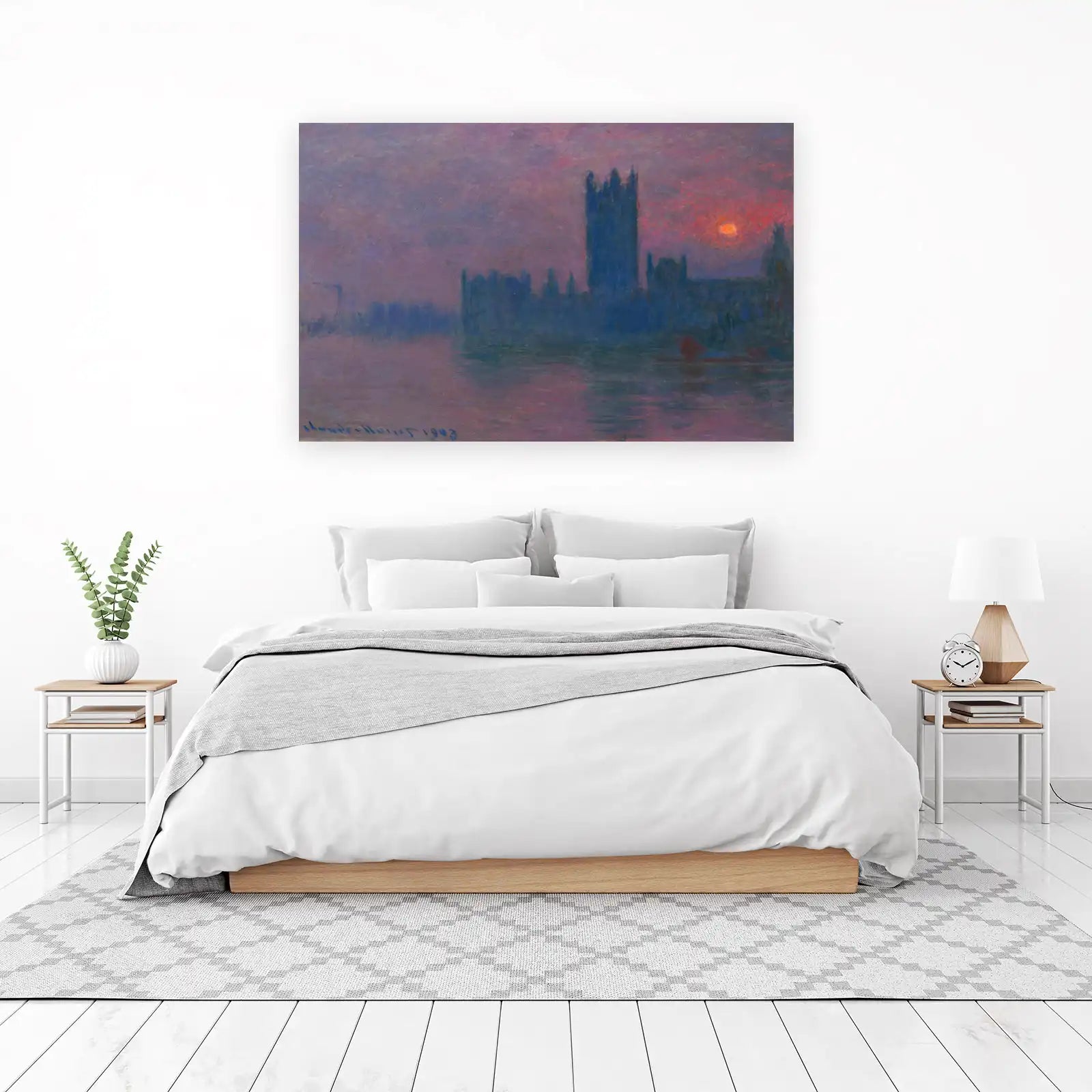 Impressionist London Sunset Wall Art