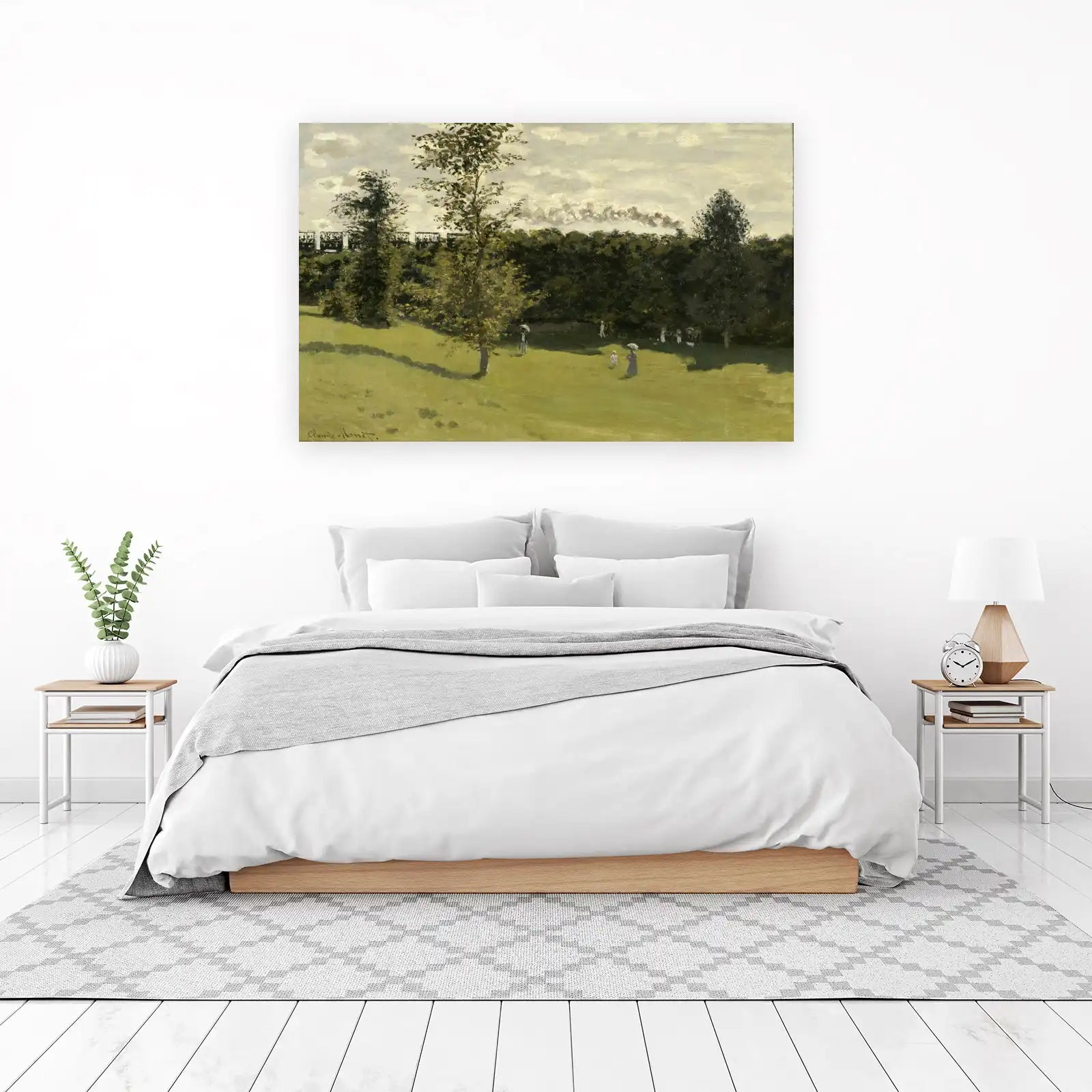 Monet Impressionist Park Scene Wall Art