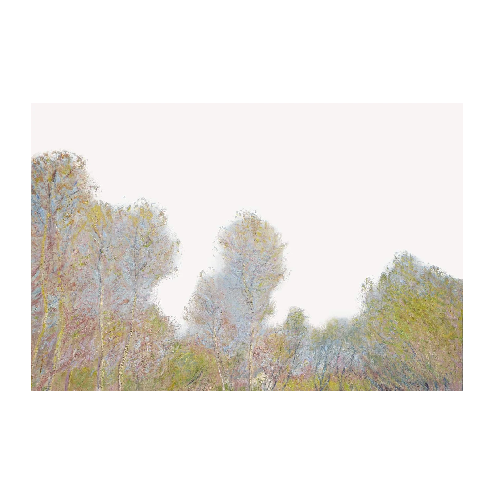 Serene Trees Impressionist Style Wall Art