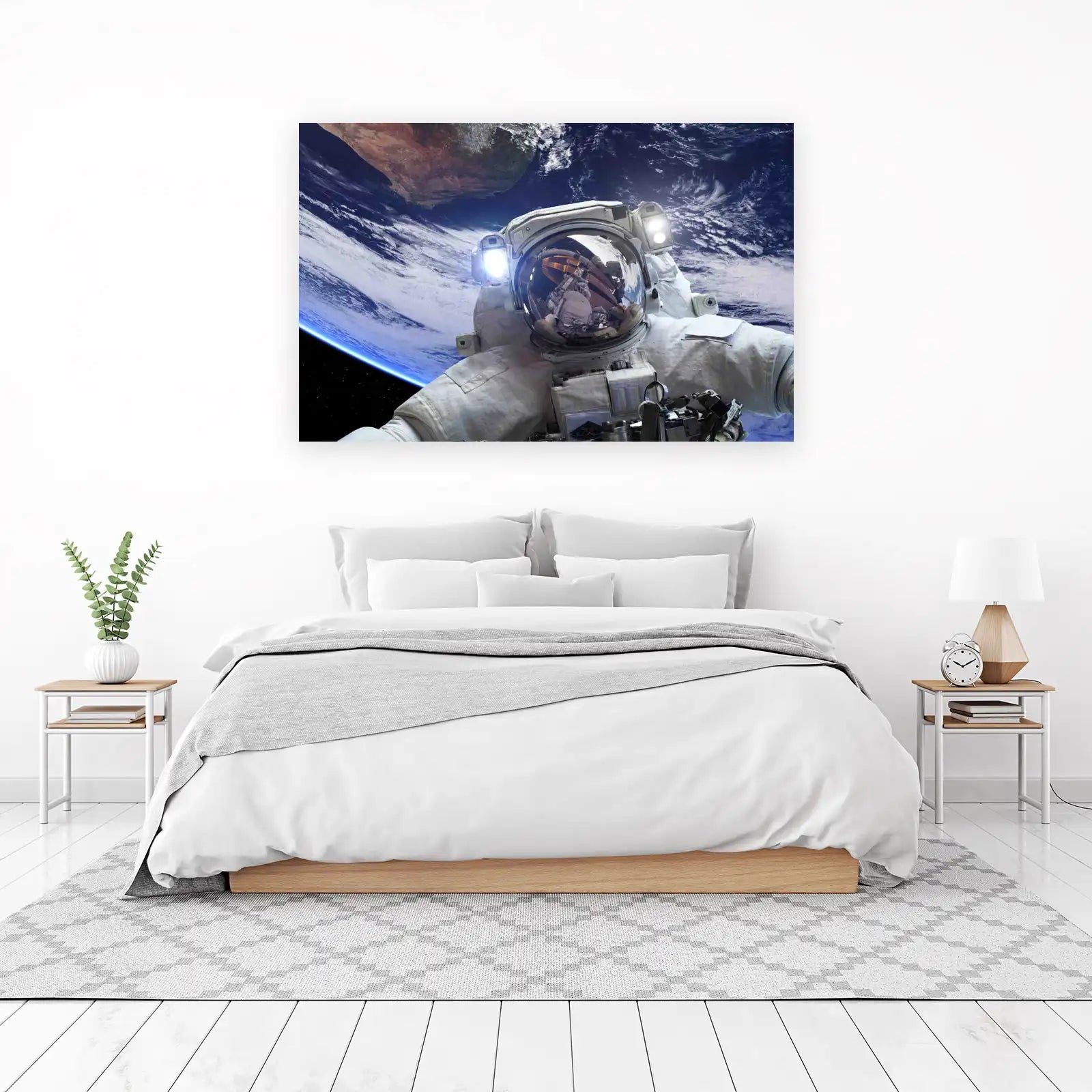 Astronaut Space Selfie Wall Art