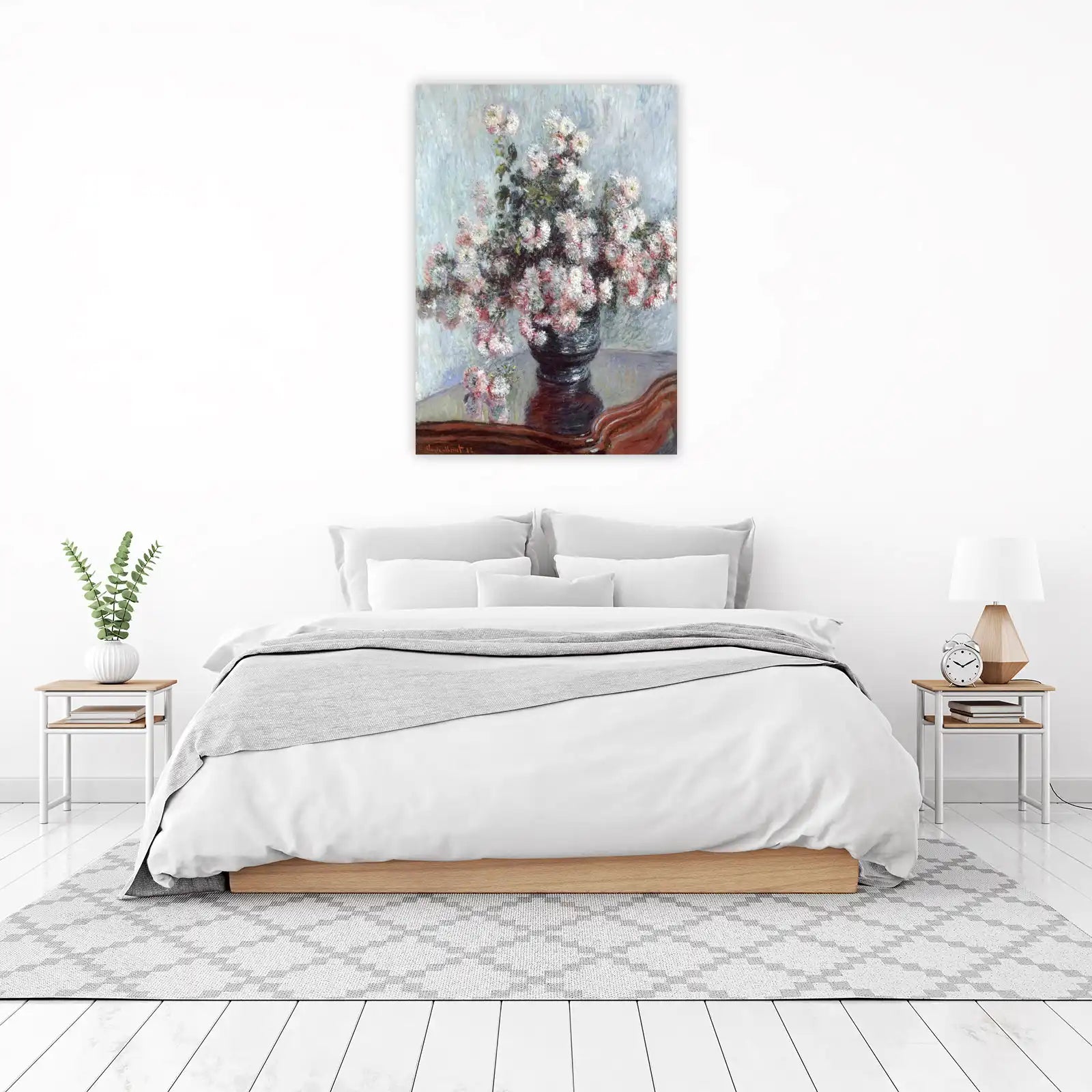 Monet Chrysanthemums Still Life Wall Art