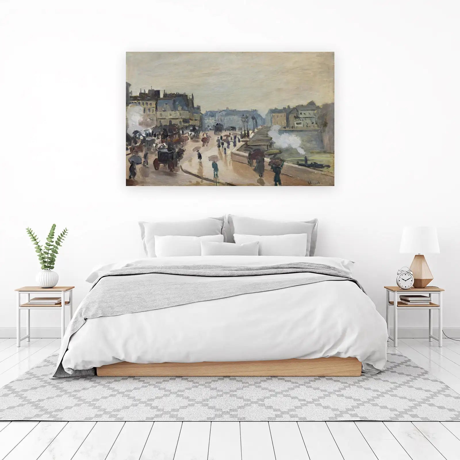 Parisian Rainy Street Impressionist Wall Art