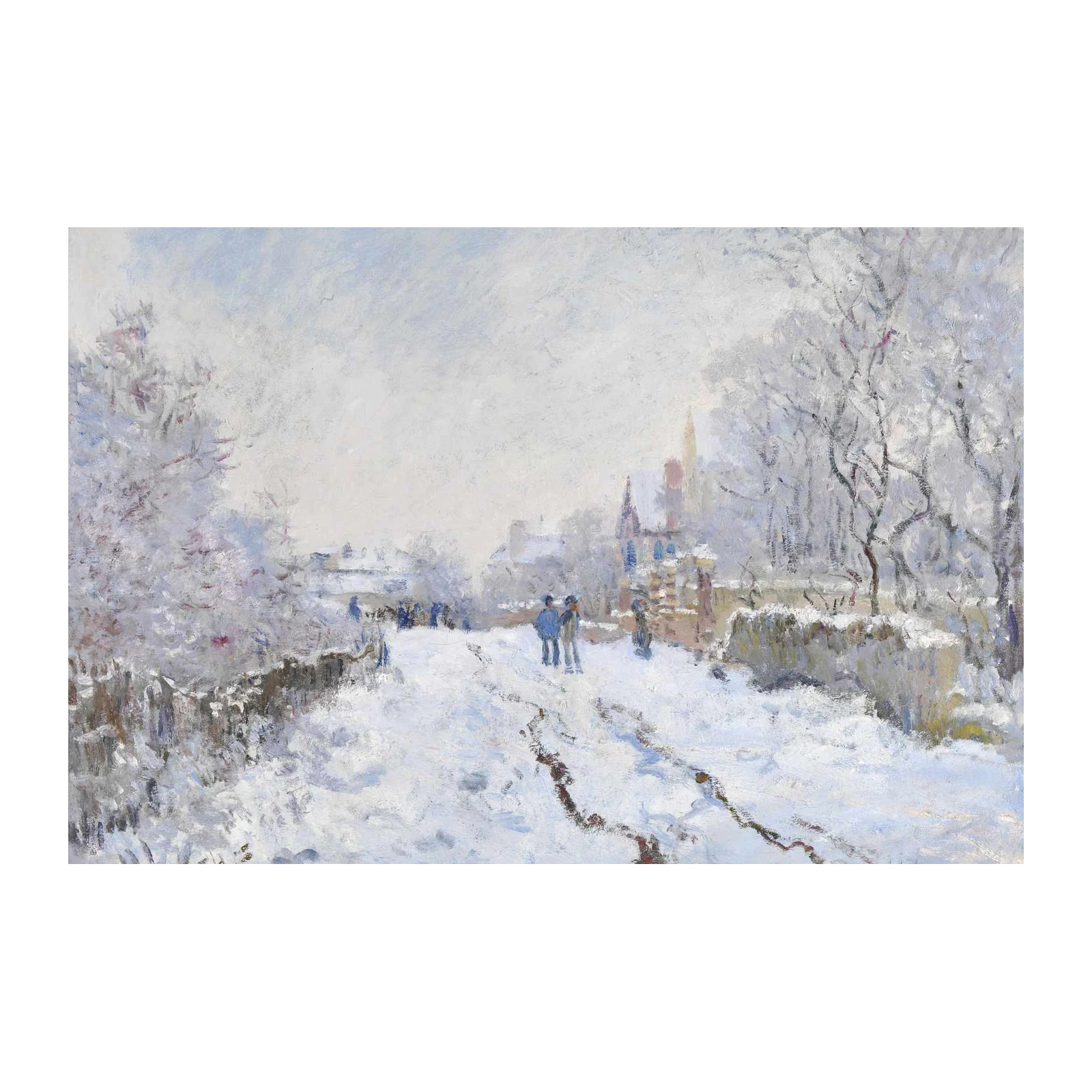 Impressionist Winter Scene Wall Art