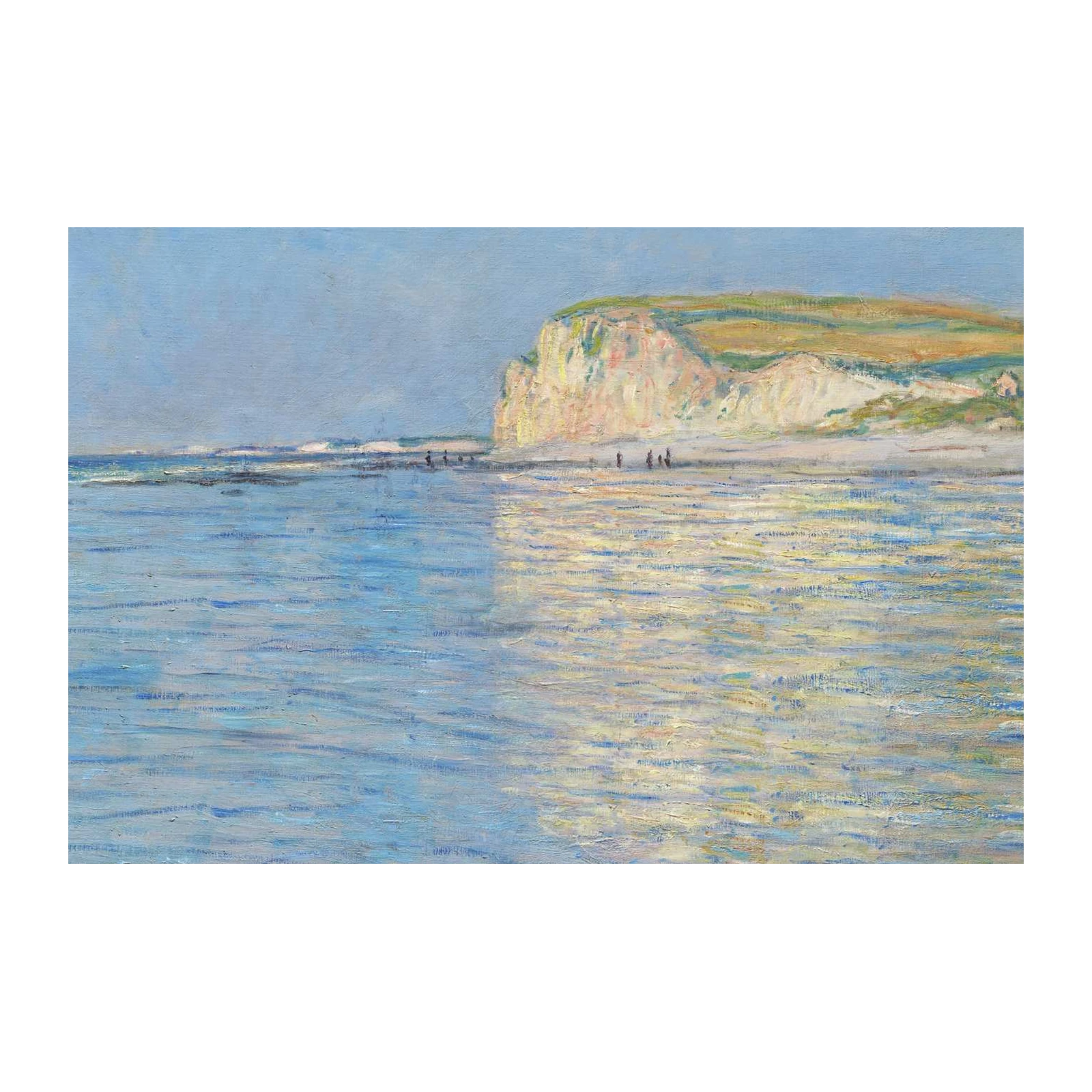 Coastal Cliff Beach Reflection Wall Art