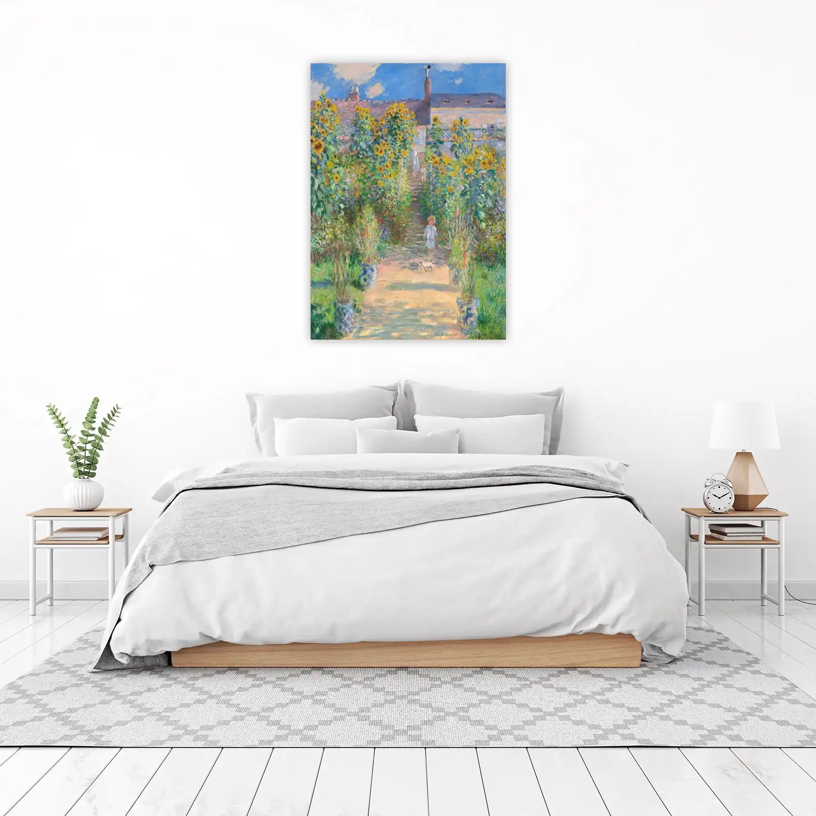 Vibrant Sunflowers Garden Claude Monet Wall Art