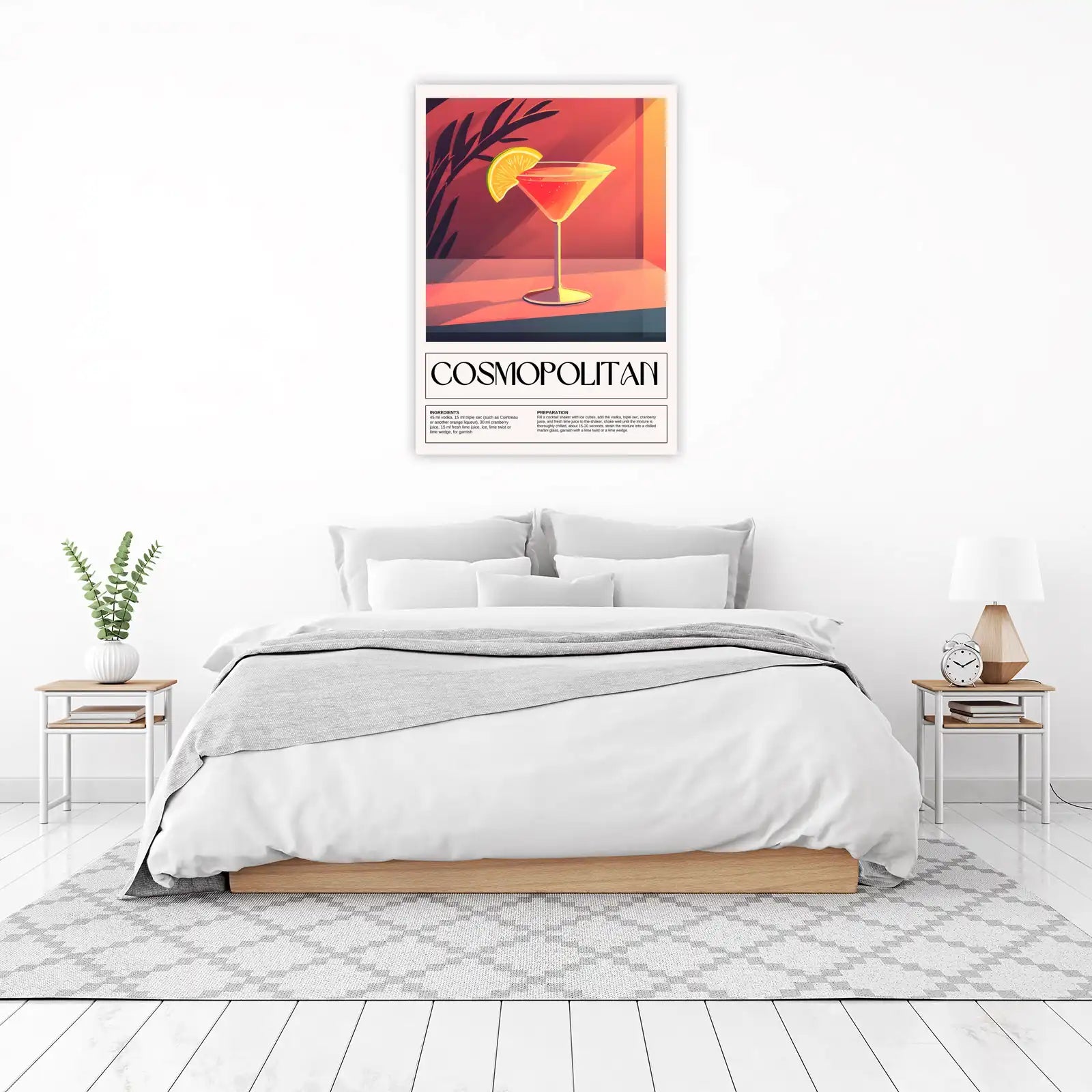 Cosmopolitan Cocktail Art Wall Art