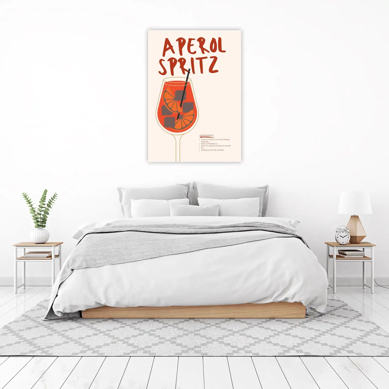 Aperol Spritz Recipe Wall Art Wall Art