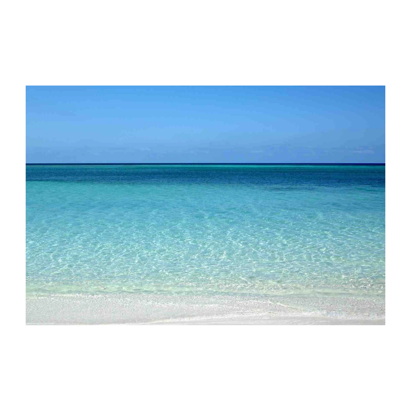 Crystal Clear Ocean Horizon Wall Art