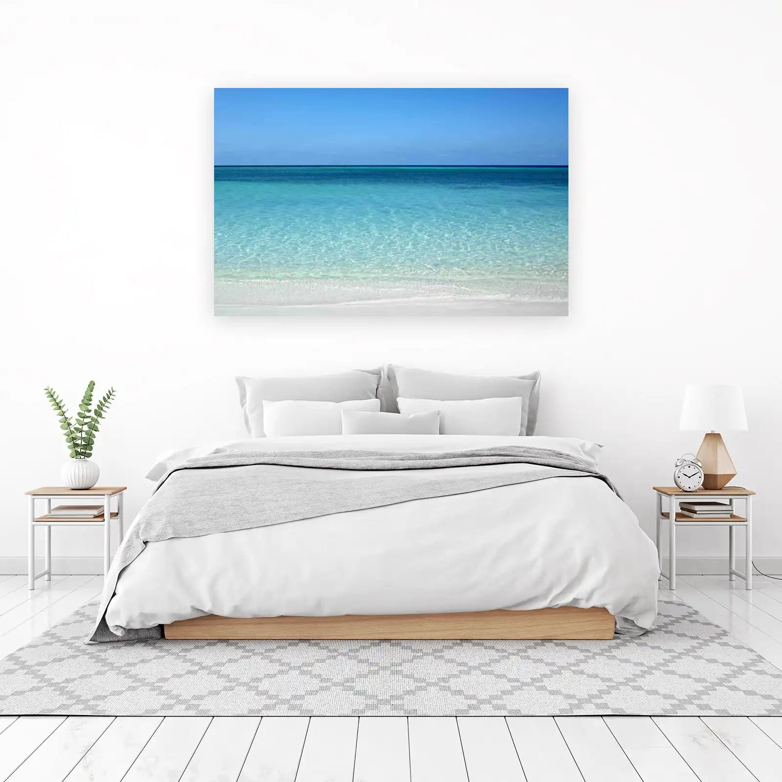 Crystal Clear Ocean Horizon Wall Art