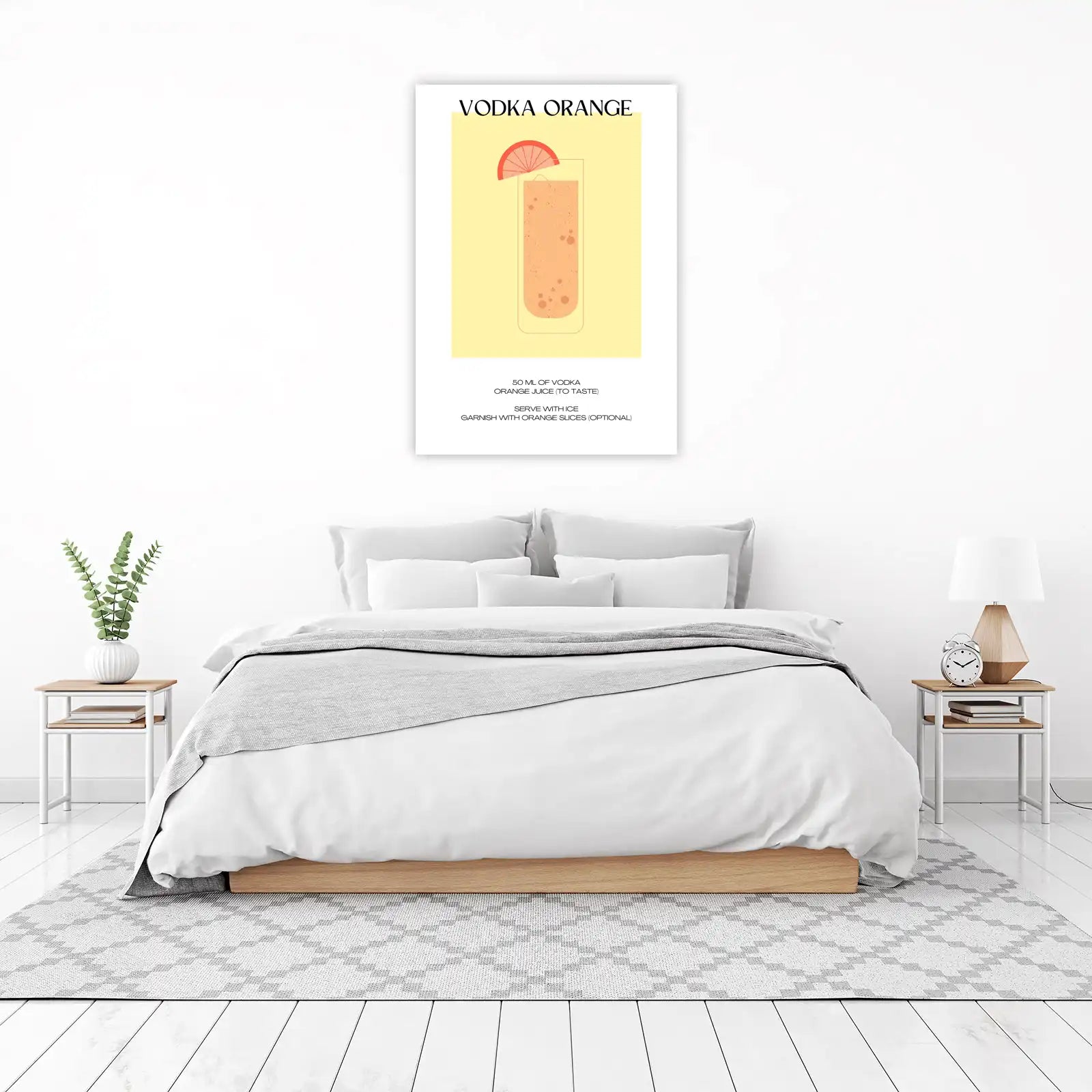 Vodka Orange Cocktail Recipe Wall Art
