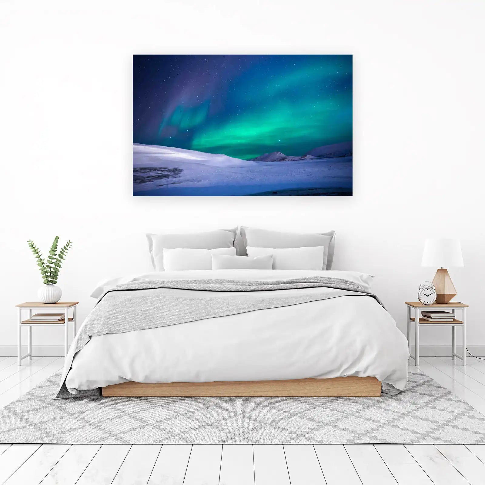 Northern Lights Winter Sky Wall Art