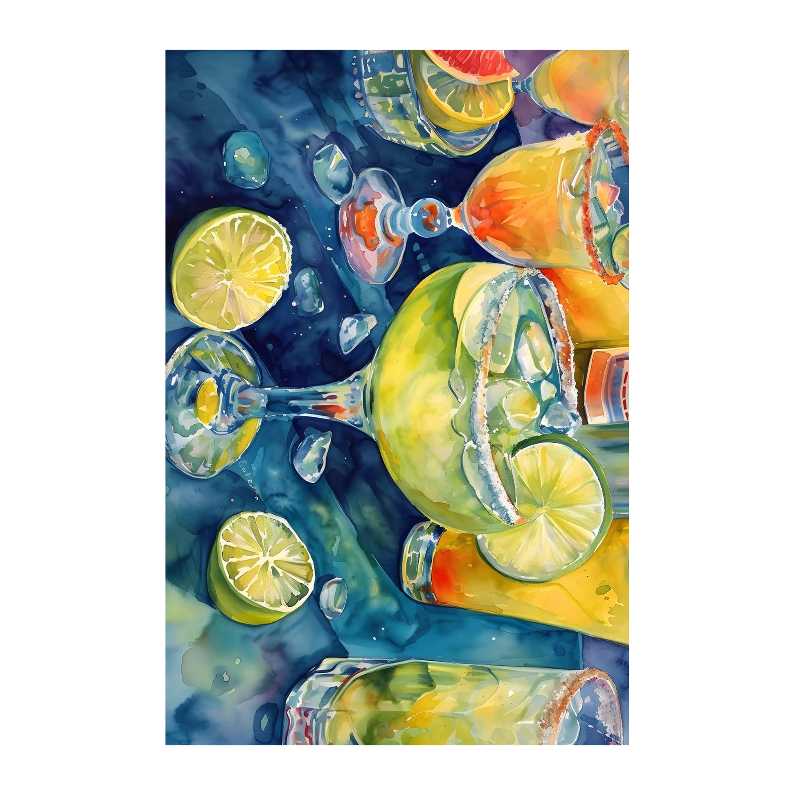 Vibrant Margarita Bliss Wall Art