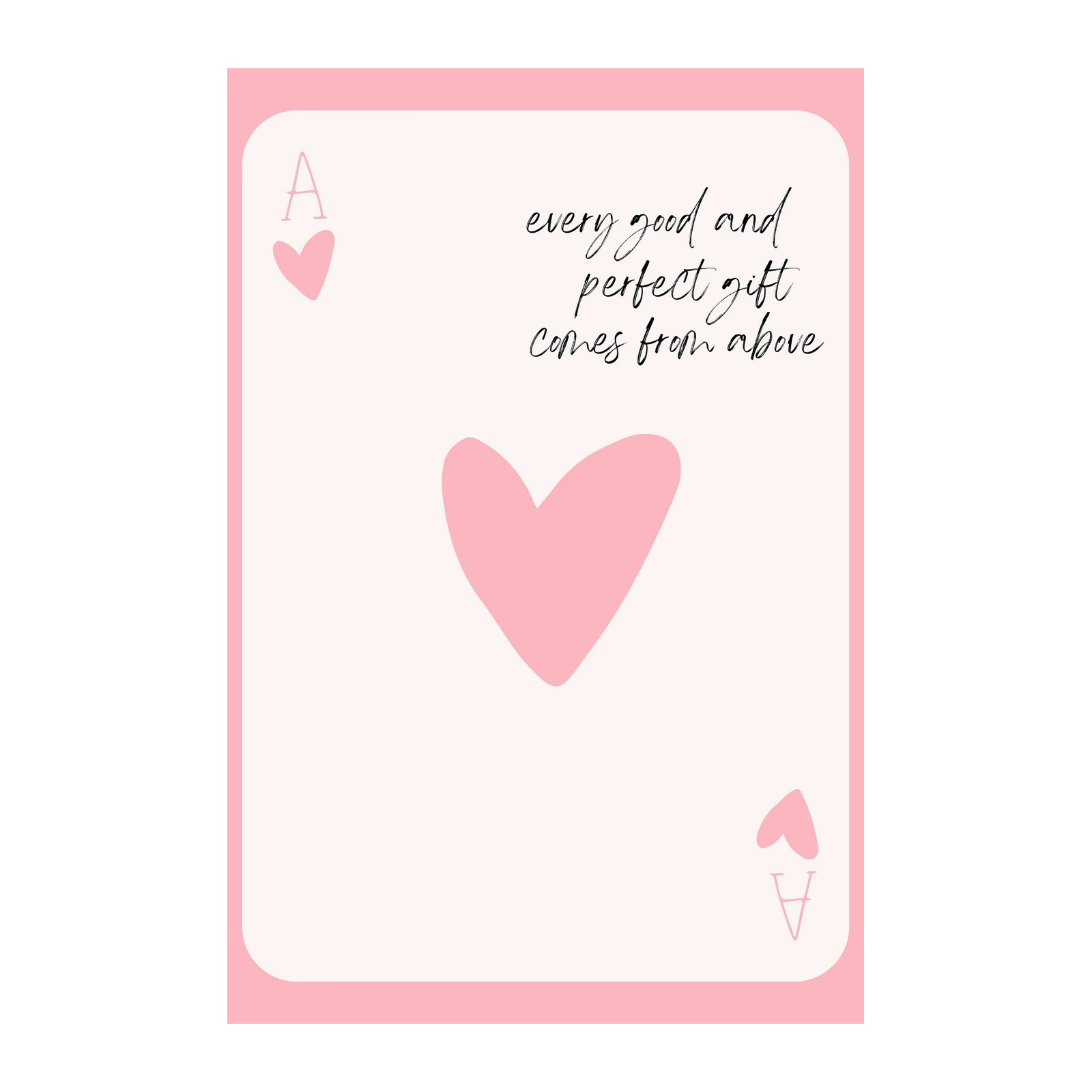 Aces of Hearts Inspirational Quote Wall Art