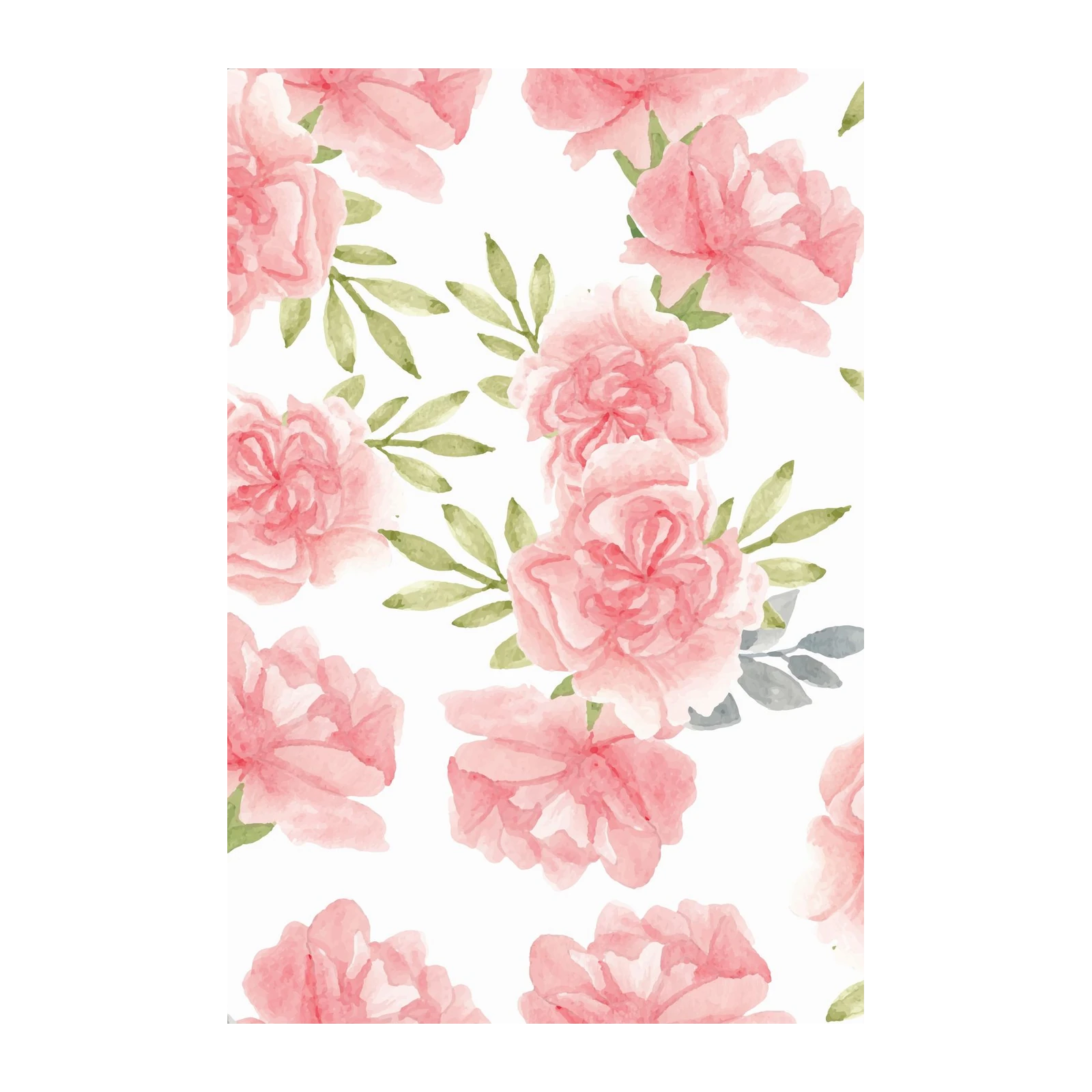 Blushing Peony Floral Watercolor Wall Art