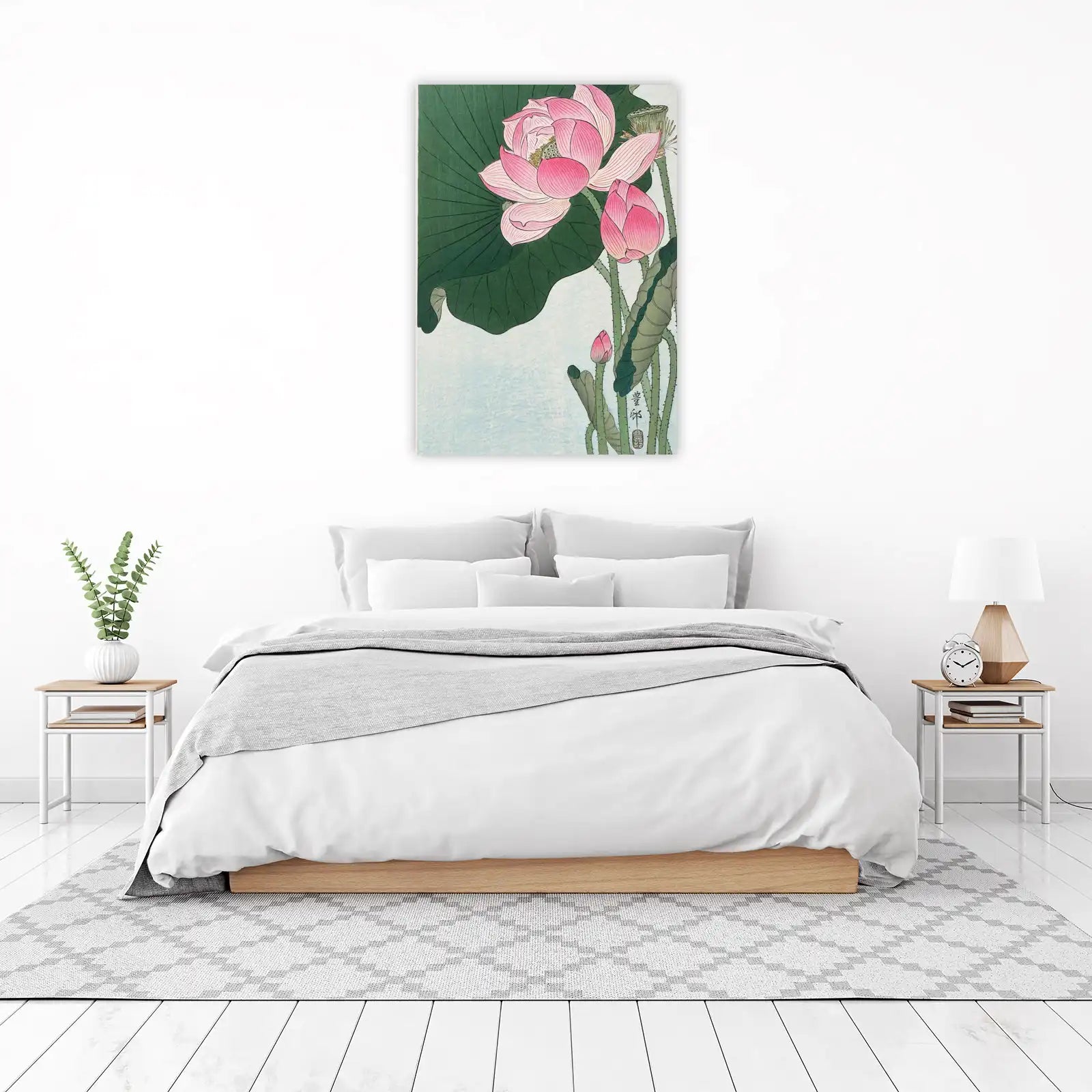 Pink Lotus Water Lily Wall Art