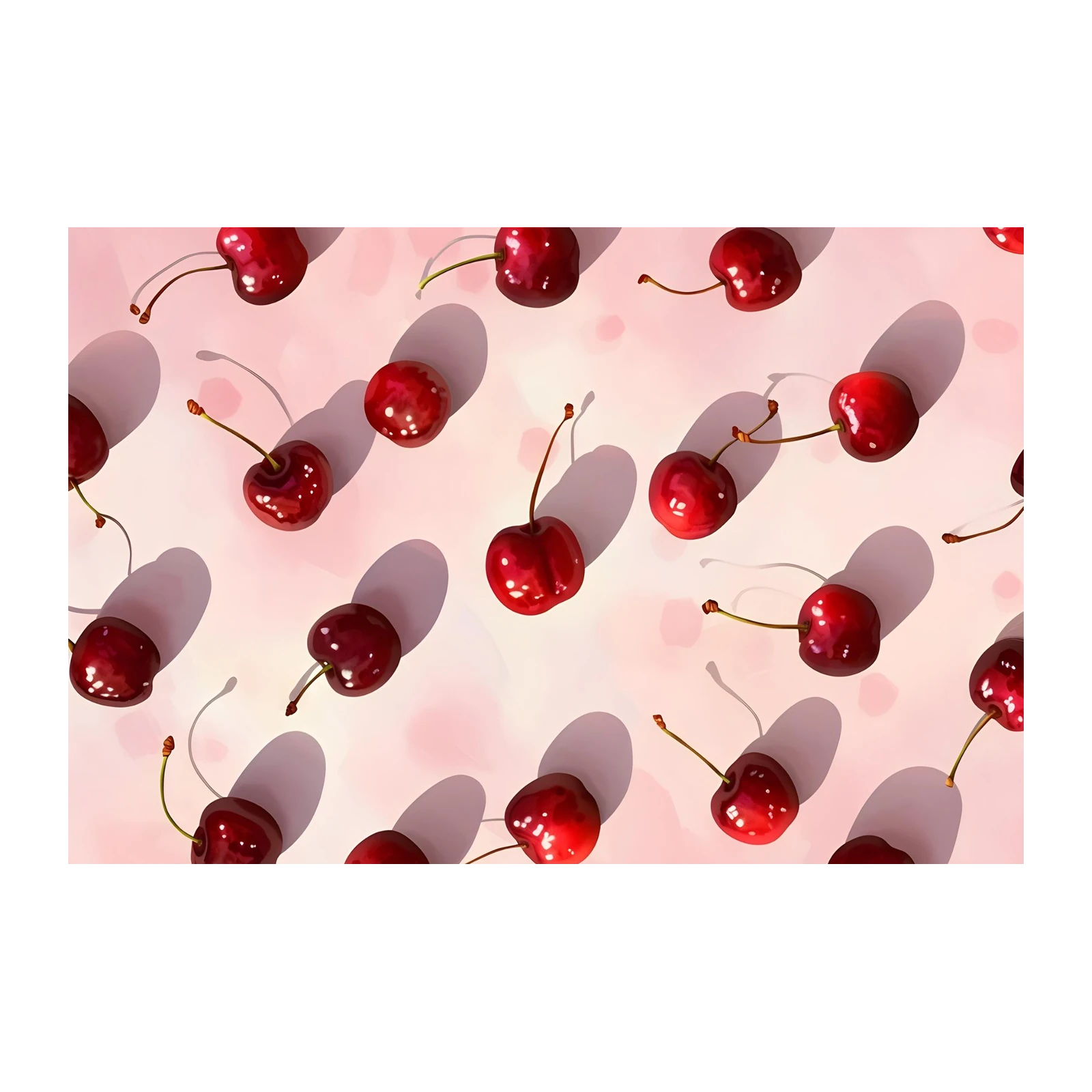 Vibrant Cherry Pattern Wall Art Wall Art