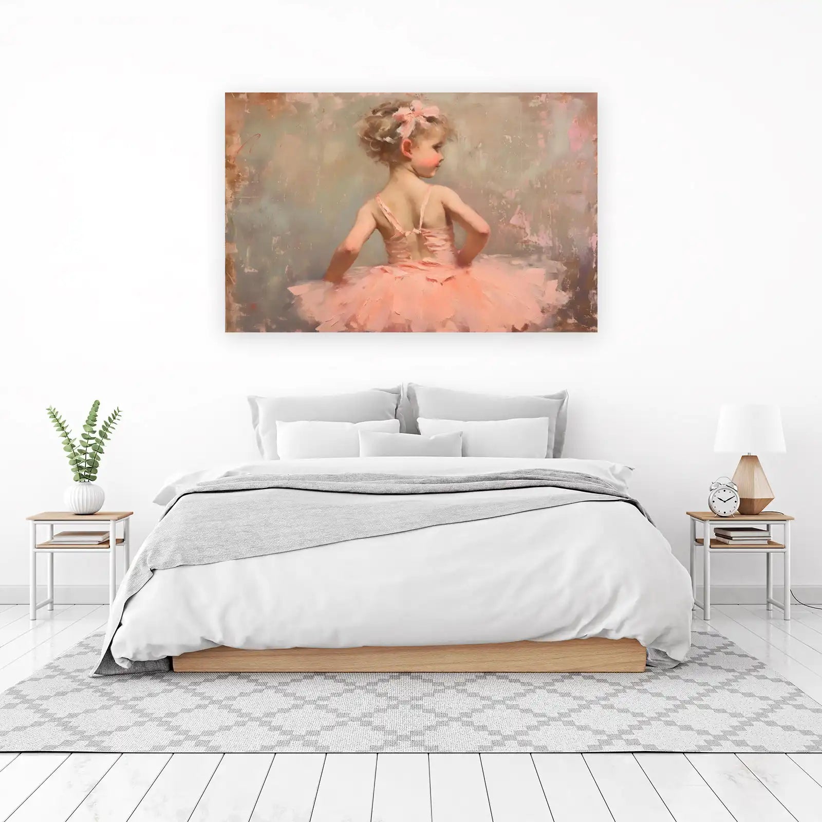 Sweet Ballerina Dancer Pink Tutu Wall Art