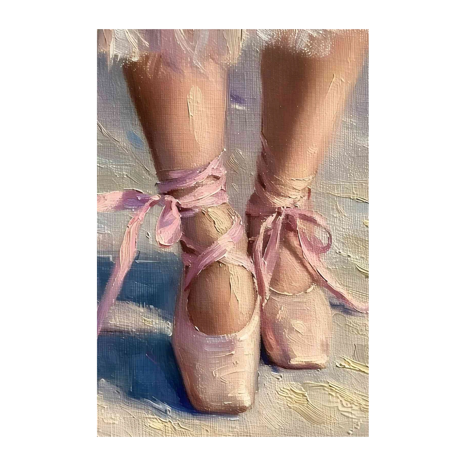 Elegant Ballerina Feet Wall Art