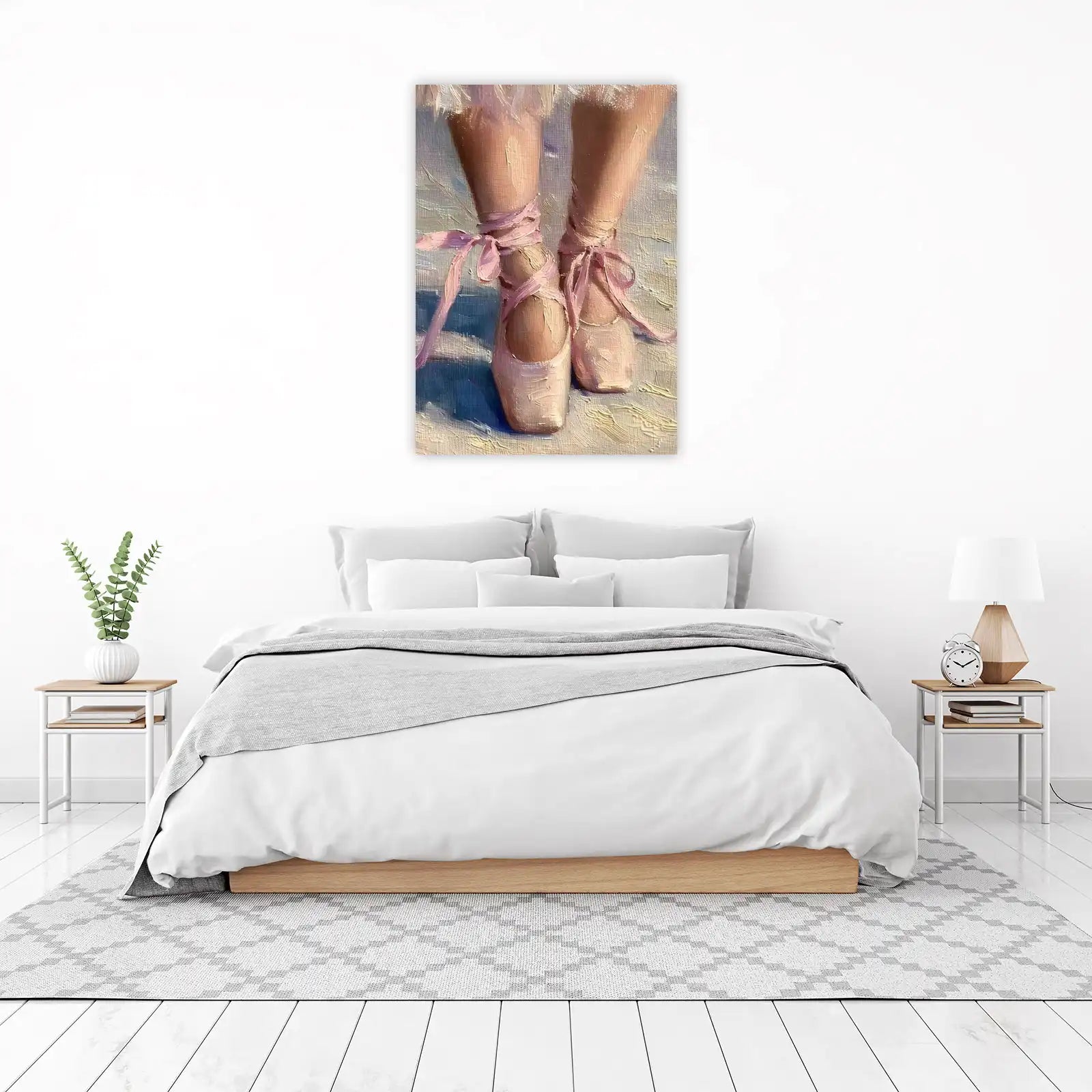 Elegant Ballerina Feet Wall Art
