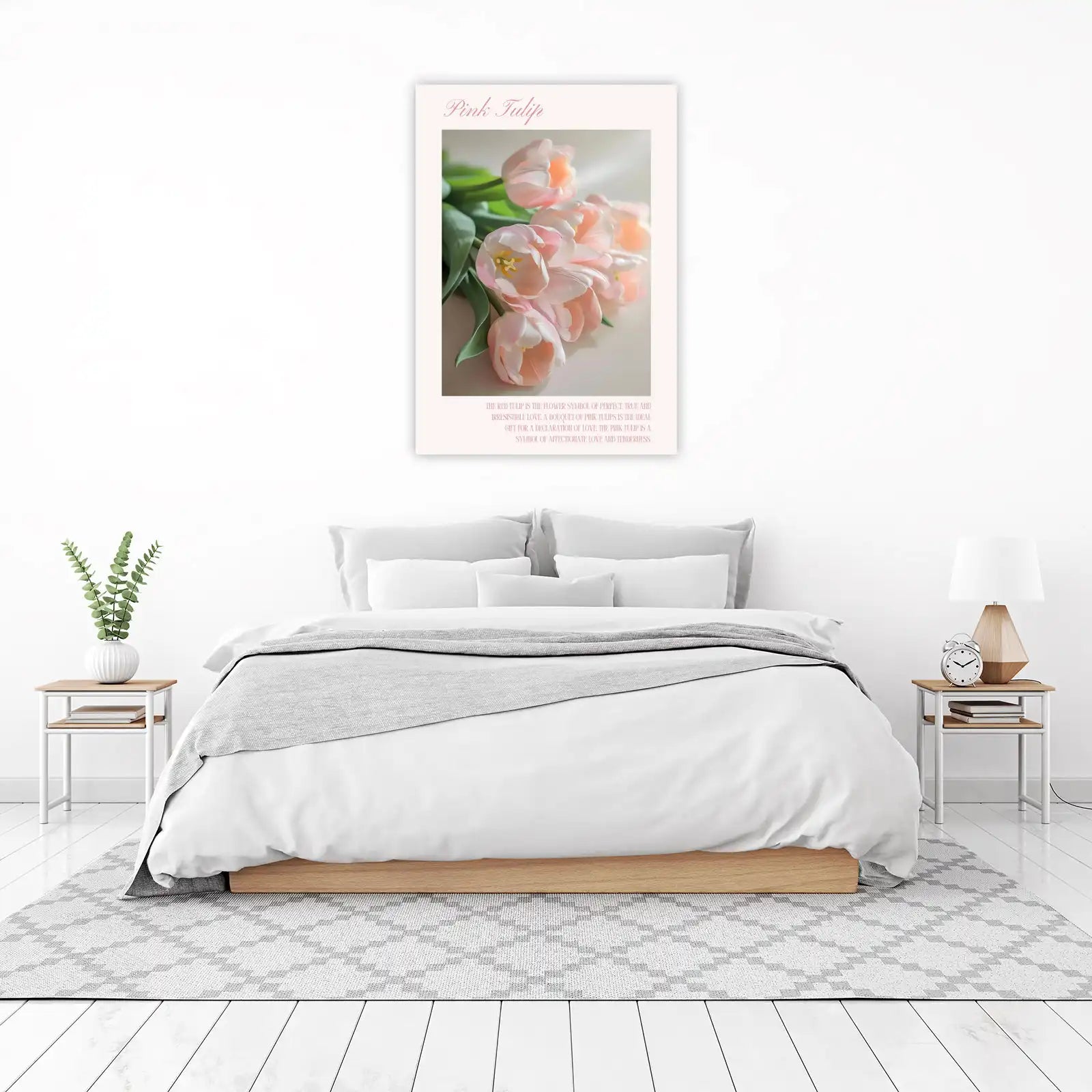 Soft Pink Tulips Still Life Wall Art