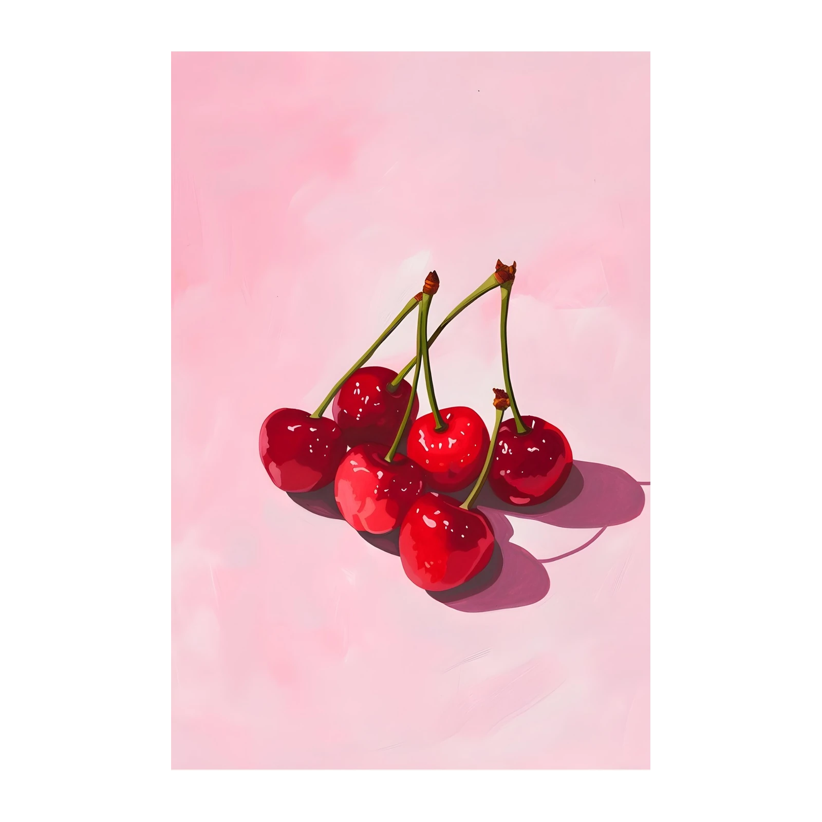 Vibrant Cherry Cluster Wall Art