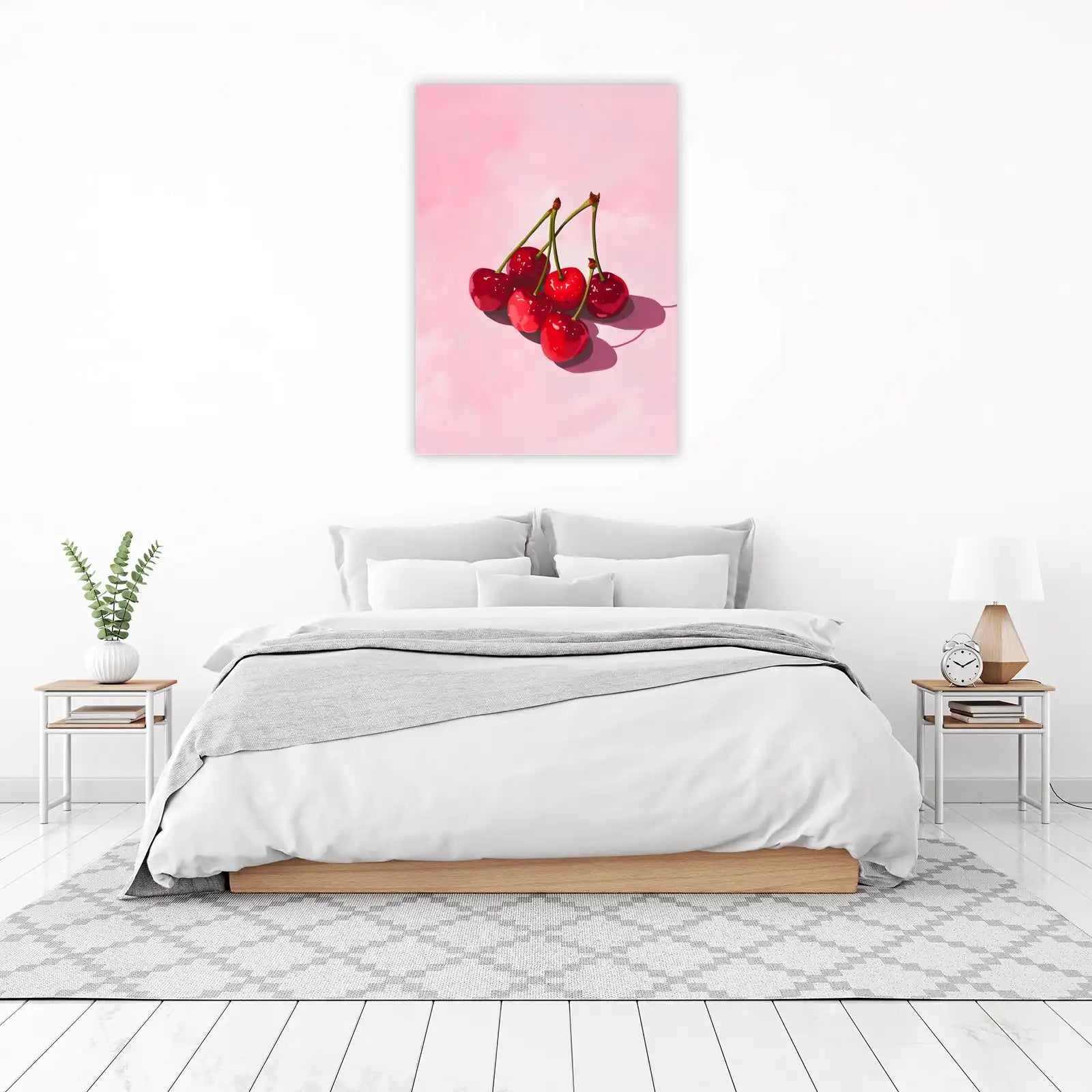 Vibrant Cherry Cluster Wall Art
