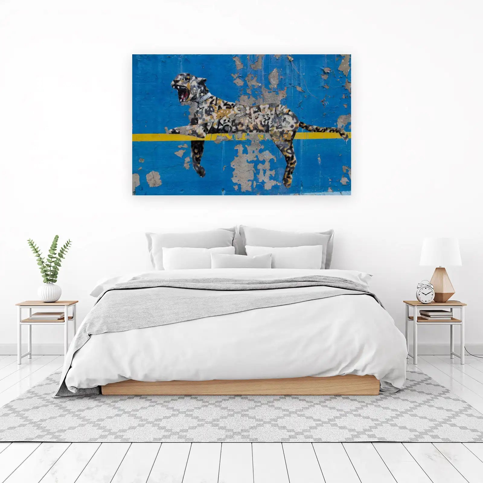 Graffiti Leopard Roar Wall Art