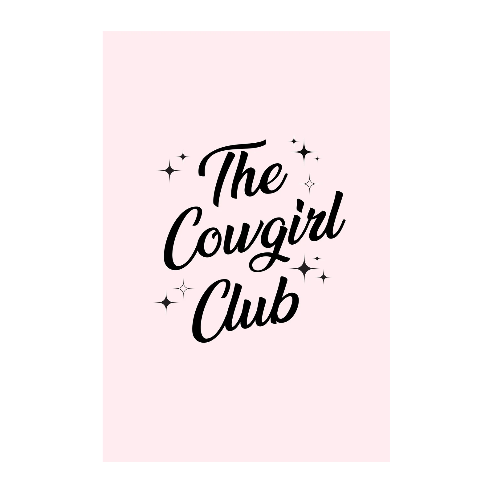 The Cowgirl Club Sparkle Wall Art