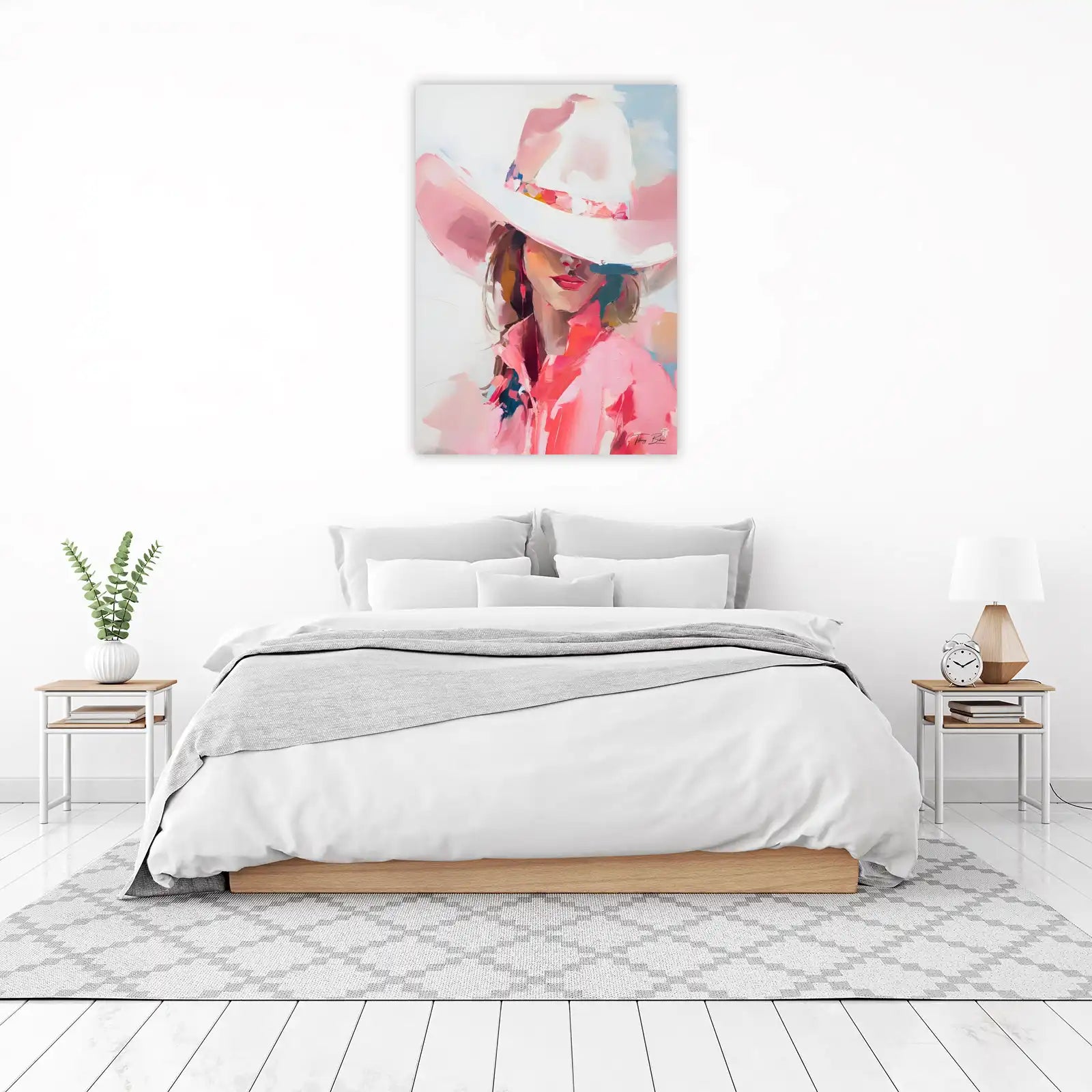 Chic Cowgirl Pink Palette Wall Art