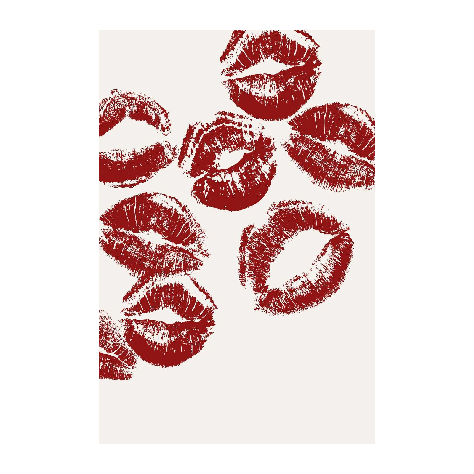 Bold Red Kisses Wall Art Wall Art