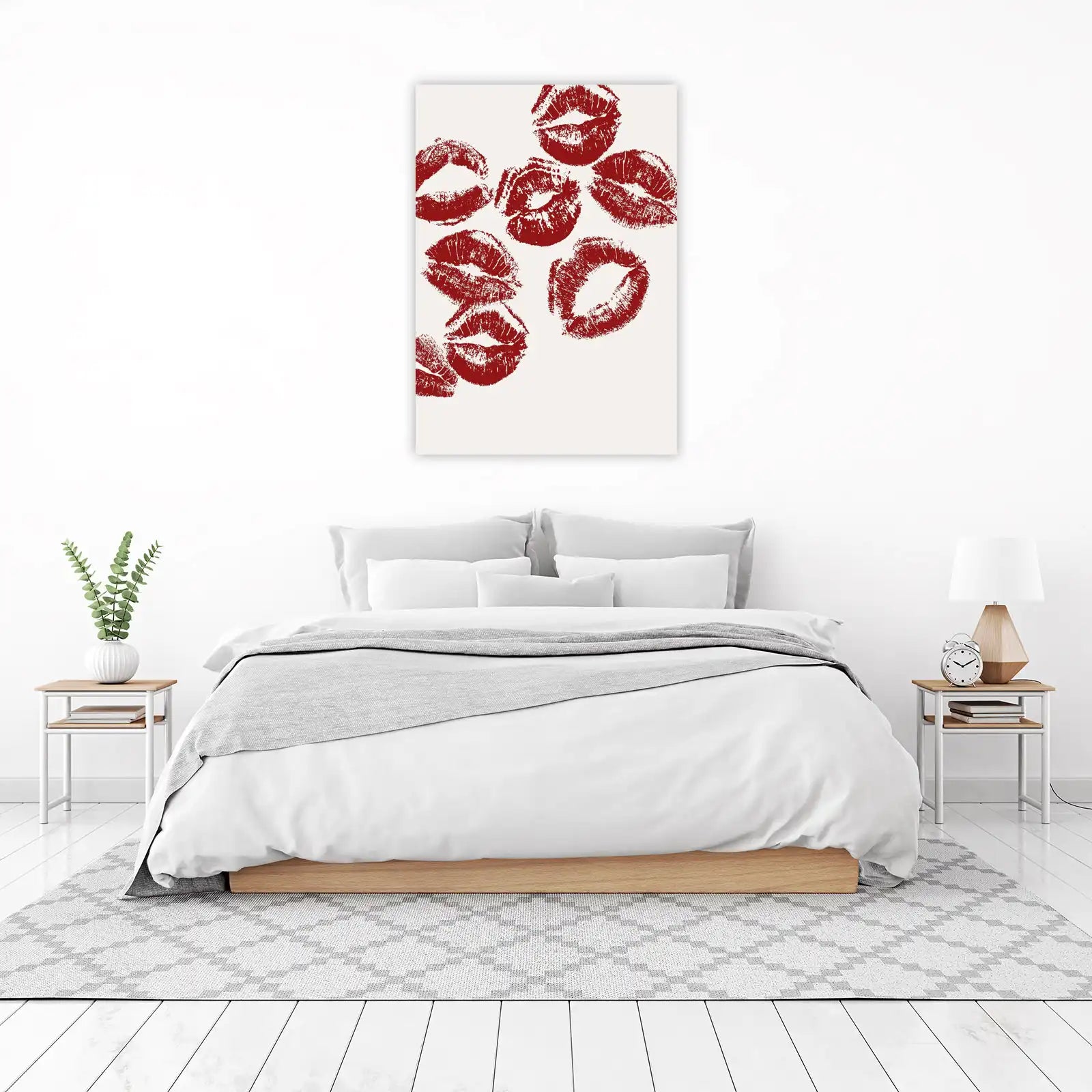 Bold Red Kisses Wall Art Wall Art