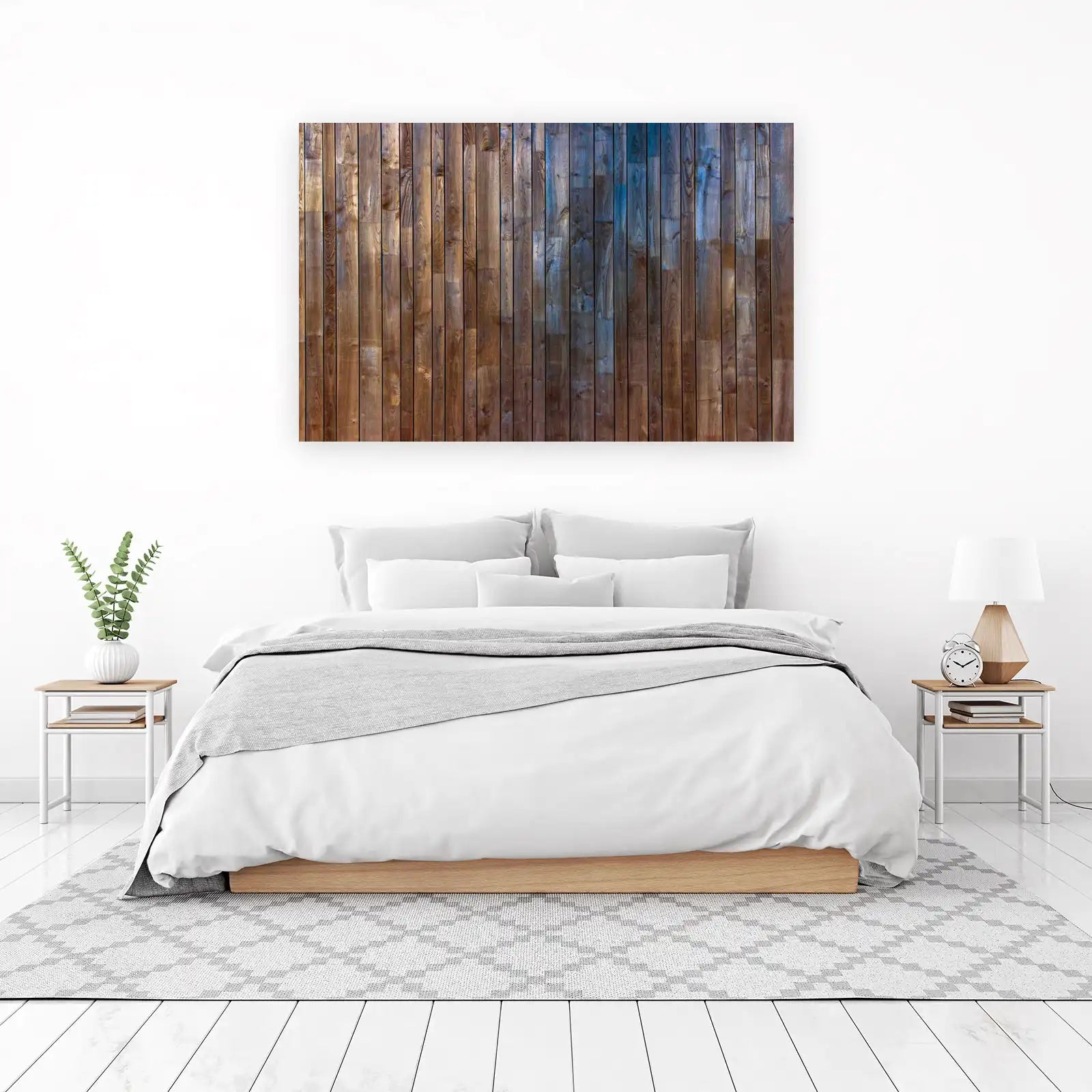 Rustic Vertical Wood Grain Wall Art