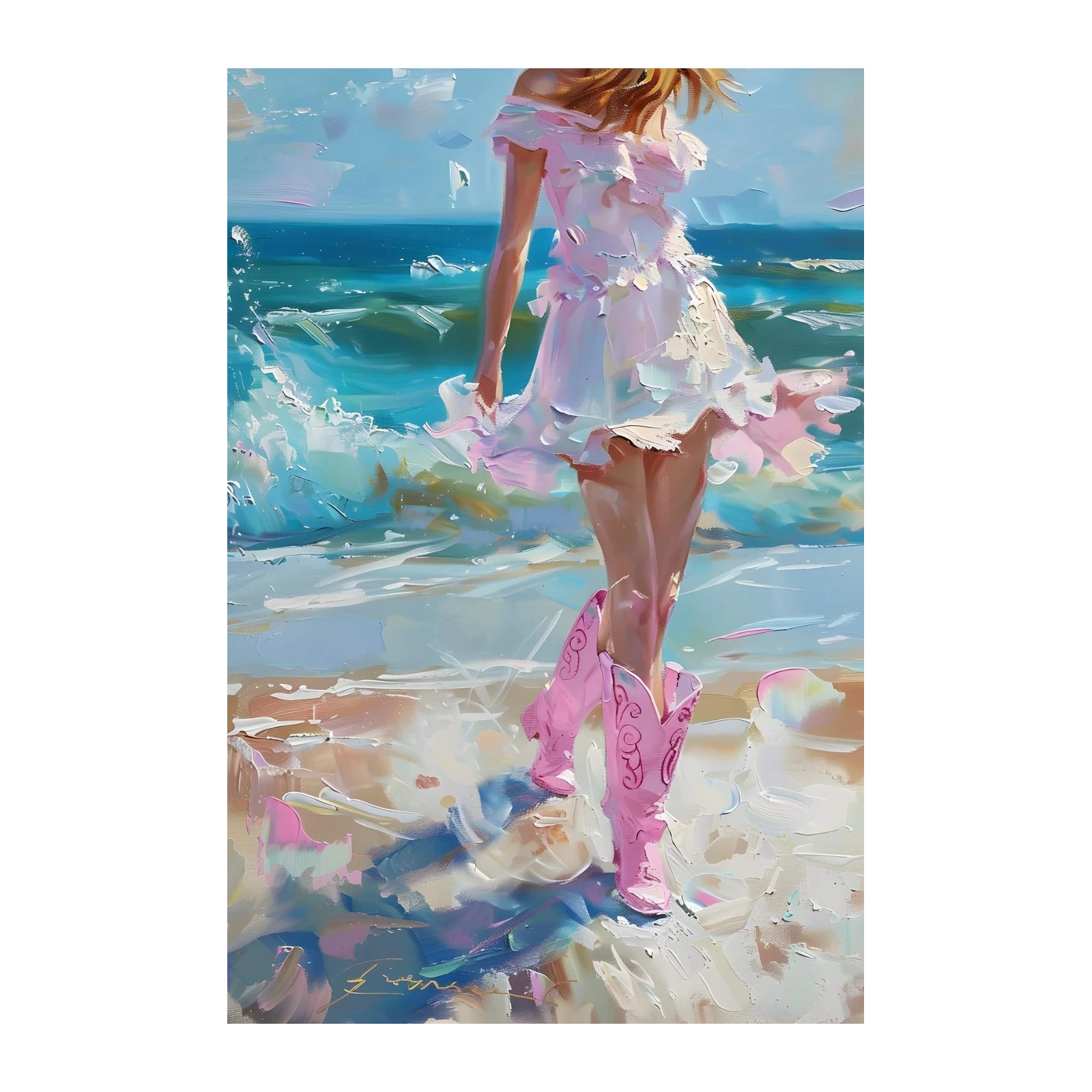 Coastal Cowgirl Dream Wall Art