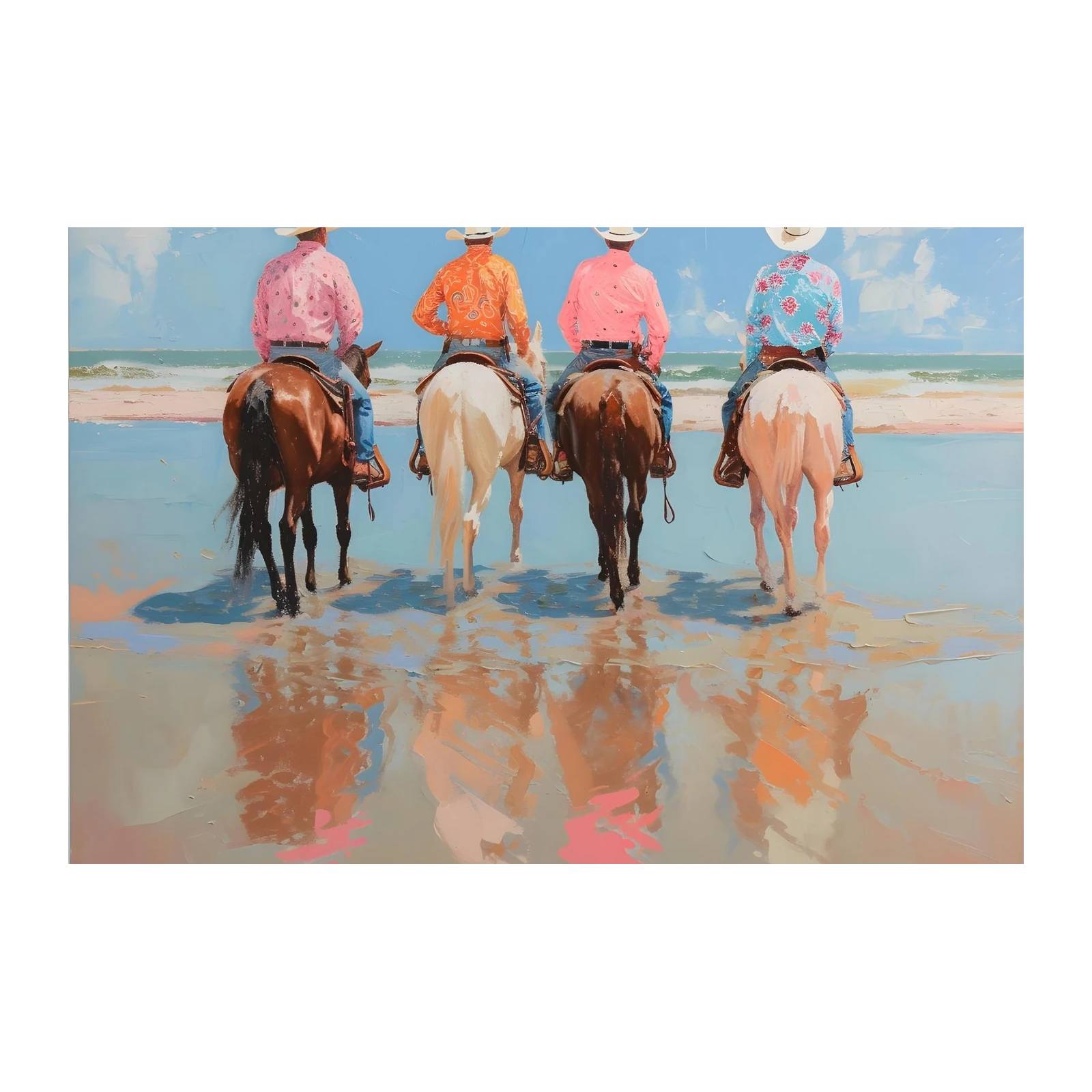 Coastal Cowboys Beach Ride Wall Art