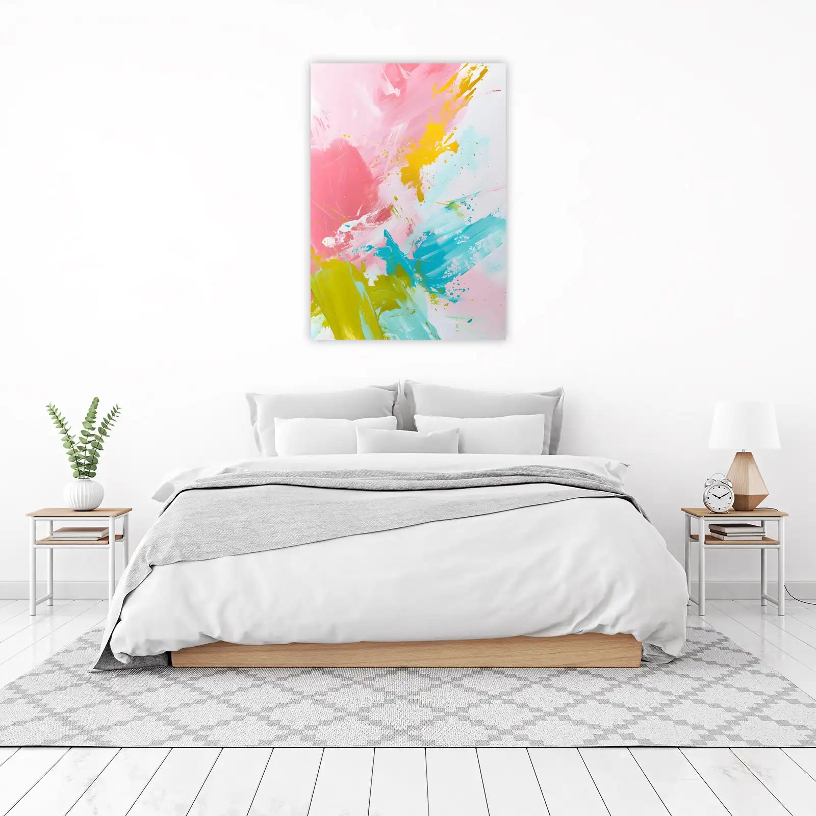 Vibrant Abstract Splash Wall Art